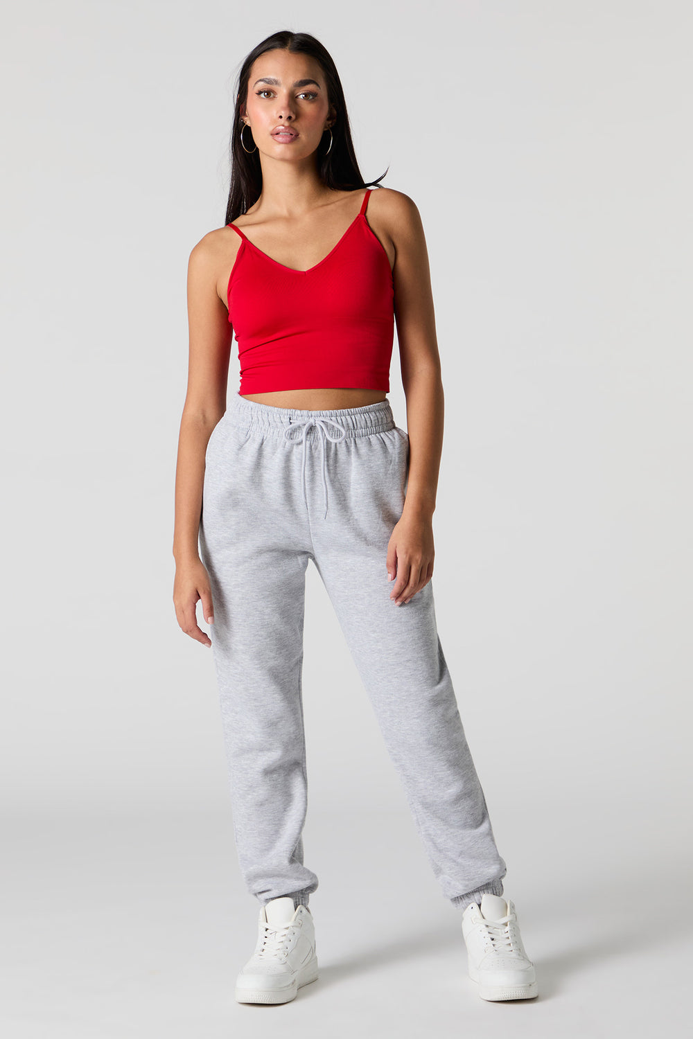 High Rise Solid Fleece Jogger High Rise Solid Fleece Jogger 7