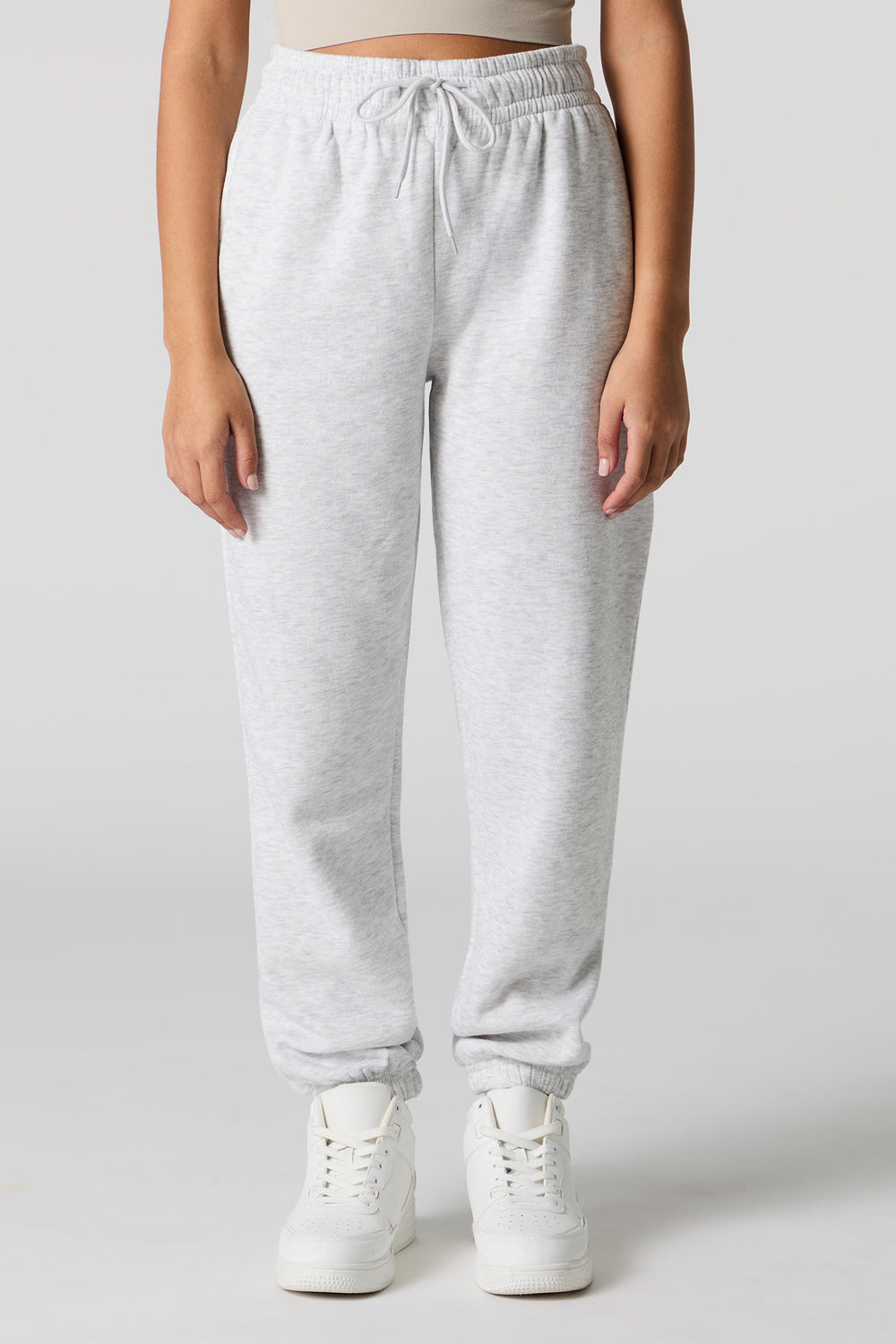 High Rise Solid Fleece Jogger High Rise Solid Fleece Jogger 11