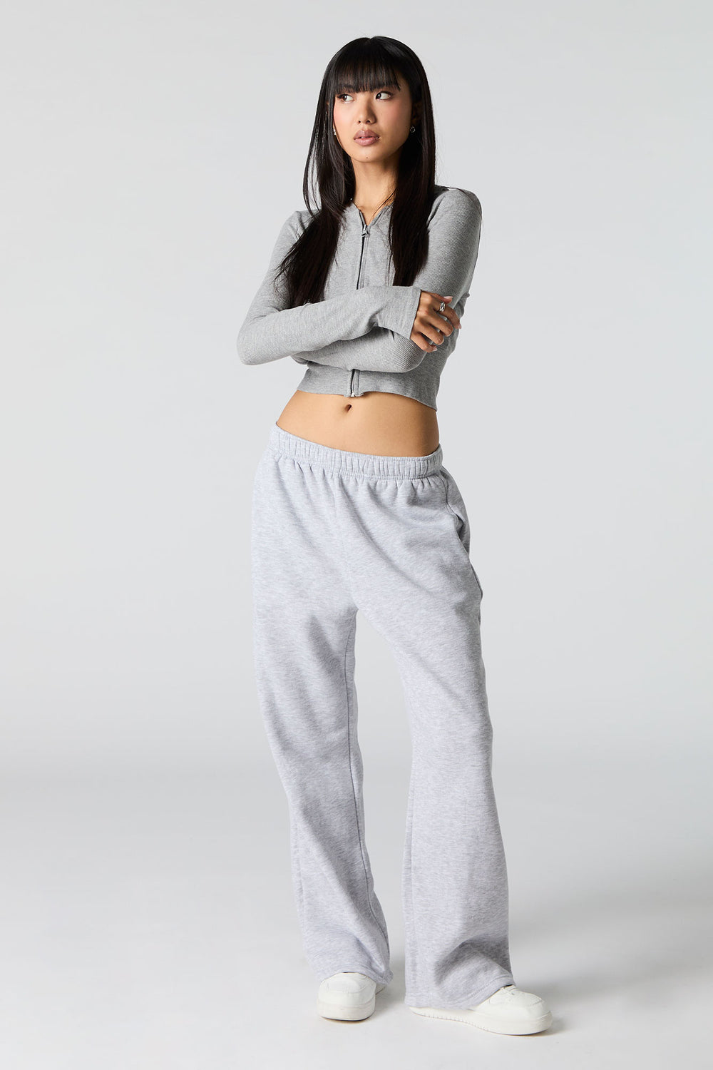 Solid Fleece Wide Leg Sweatpant Solid Fleece Wide Leg Sweatpant 7