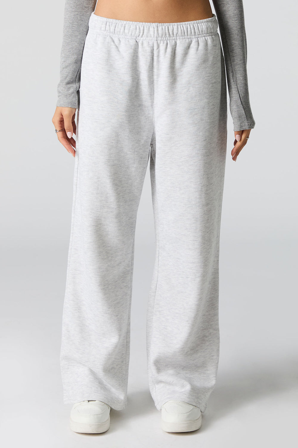 Solid Fleece Wide Leg Sweatpant Solid Fleece Wide Leg Sweatpant 14