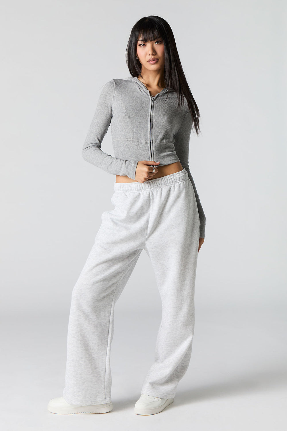 Solid Fleece Wide Leg Sweatpant Solid Fleece Wide Leg Sweatpant 13