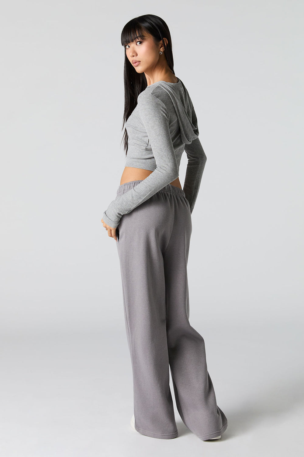 Solid Fleece Wide Leg Sweatpant Solid Fleece Wide Leg Sweatpant 18