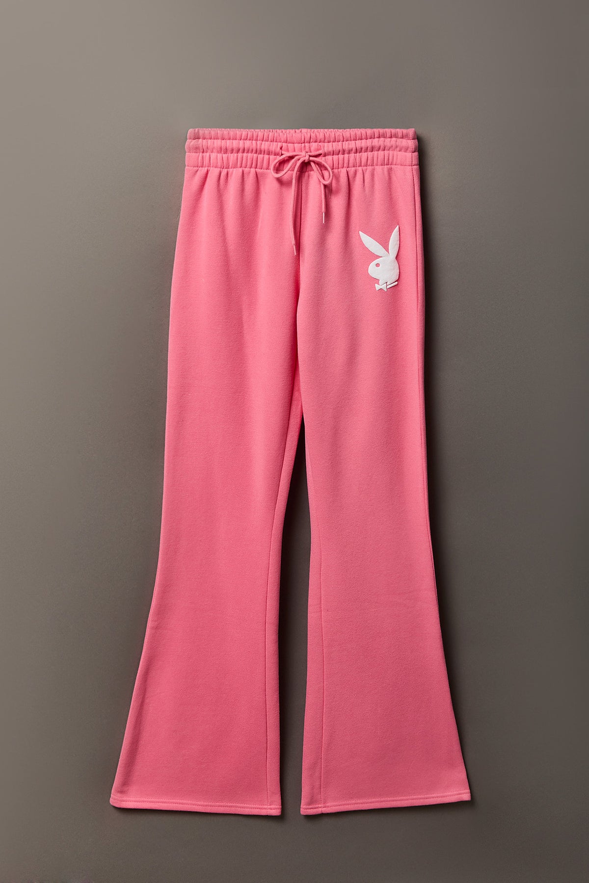 Alt View 5. Playboy Fleece Graphic Flare Pant - Pink