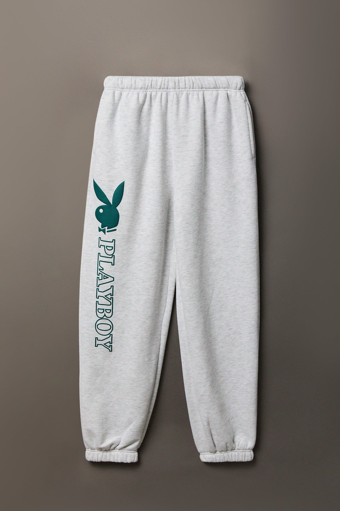 Alt View 3. Playboy Graphic Fleece Jogger - Light Grey