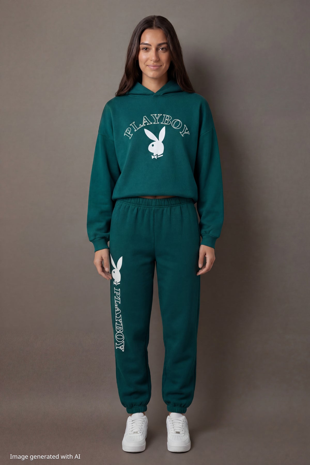 Playboy Graphic Fleece Jogger - Green