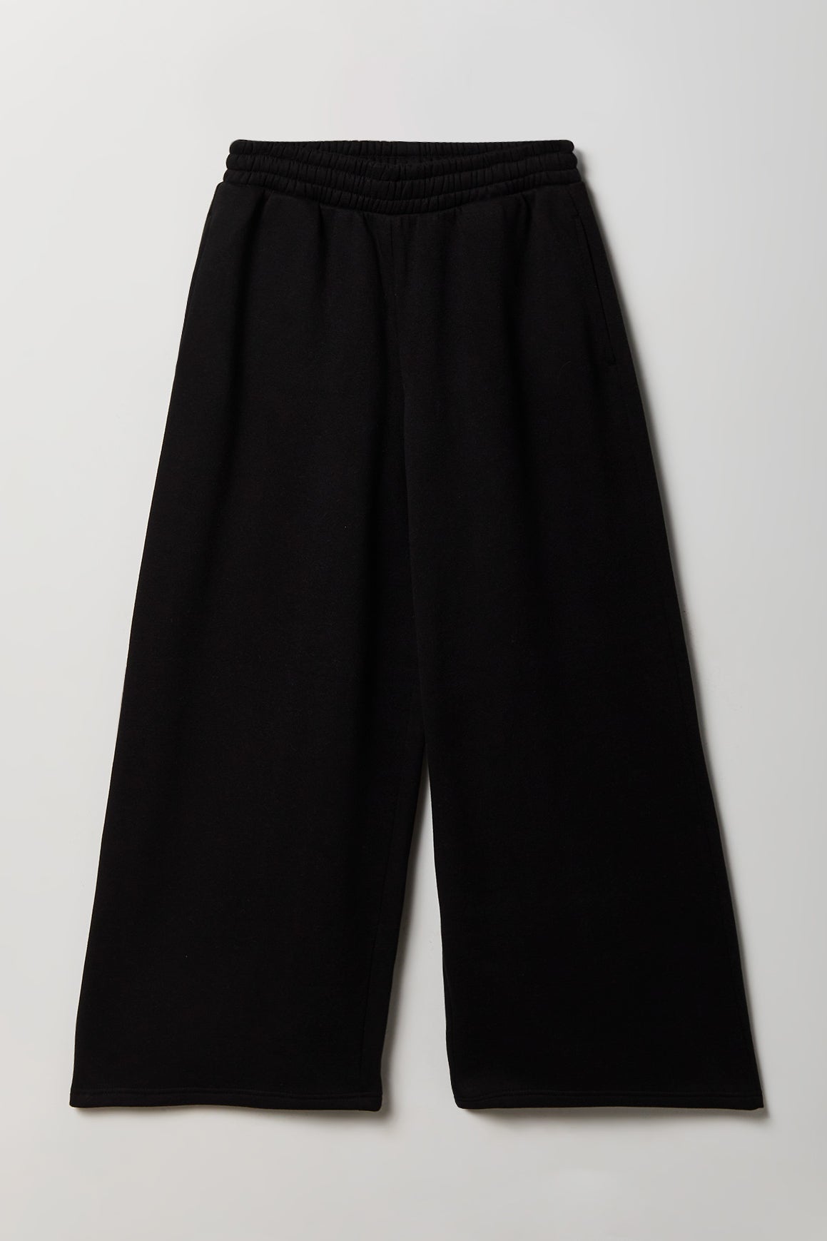 Fleece Ultra Wide Leg Sweatpant - Taupe