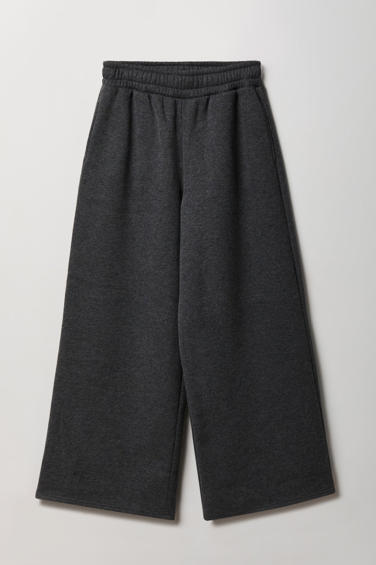 Alt View 3. Fleece Ultra Wide Leg Sweatpant - Taupe