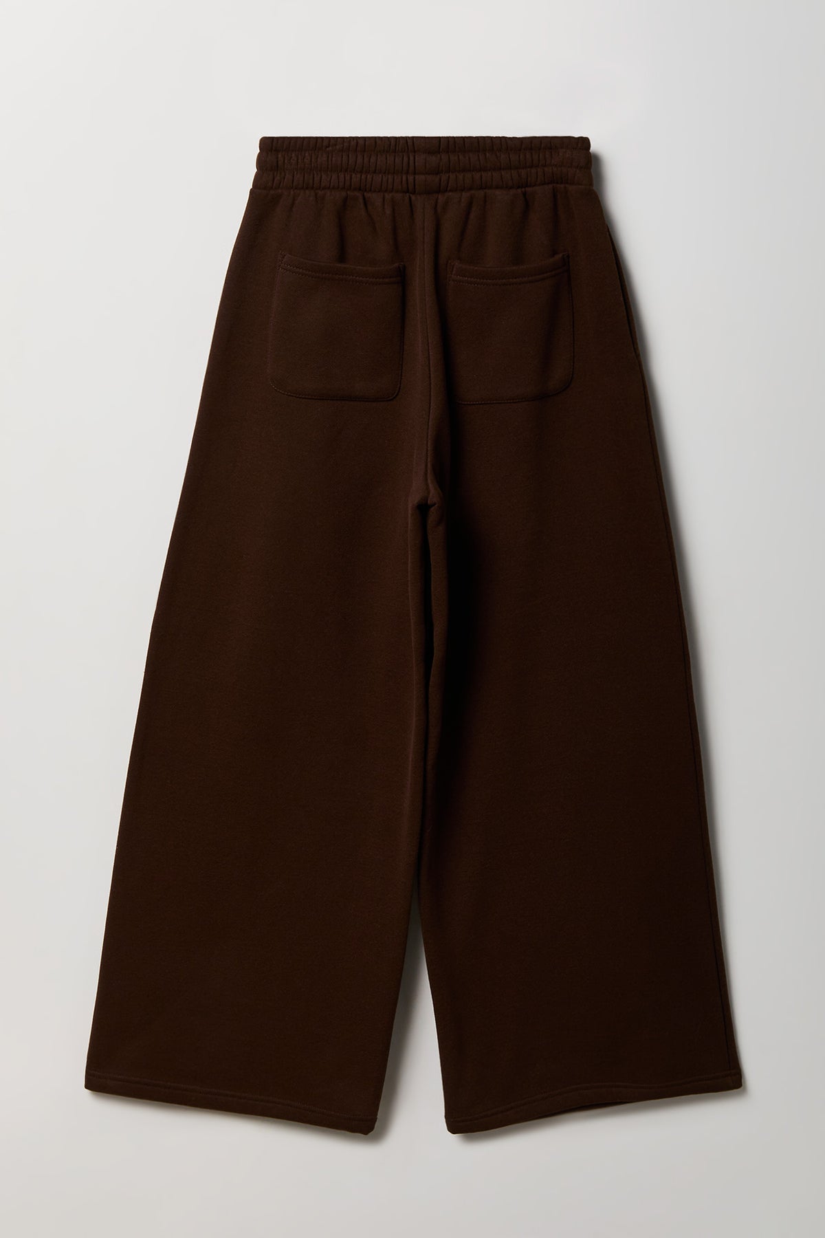 Alt View 2. Fleece Ultra Wide Leg Sweatpant - Brown