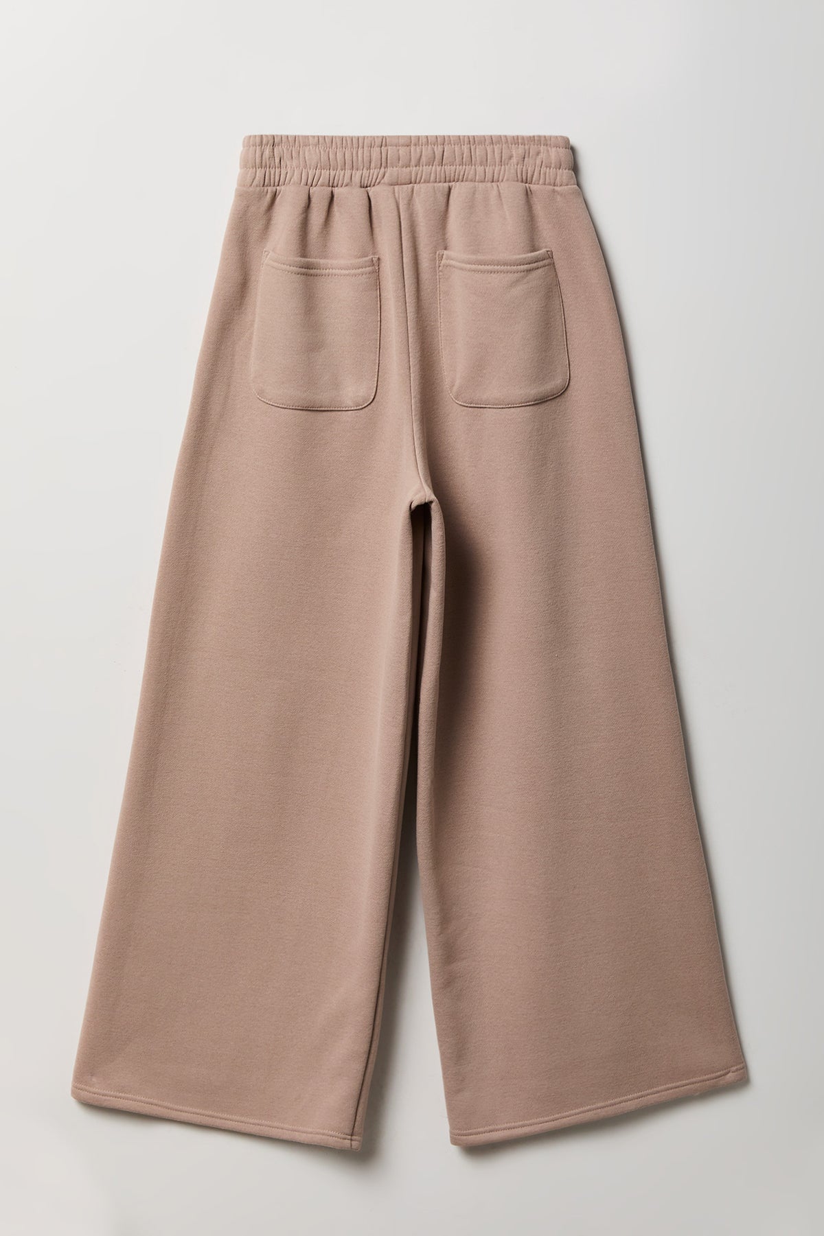 Alt View 2. Fleece Ultra Wide Leg Sweatpant - Taupe