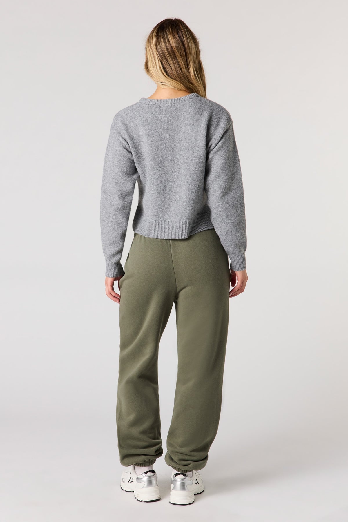 Alt View 3. Luxe Fleece Low Rise Jogger - Dark Green
