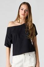 Studded Off-Shoulder Top