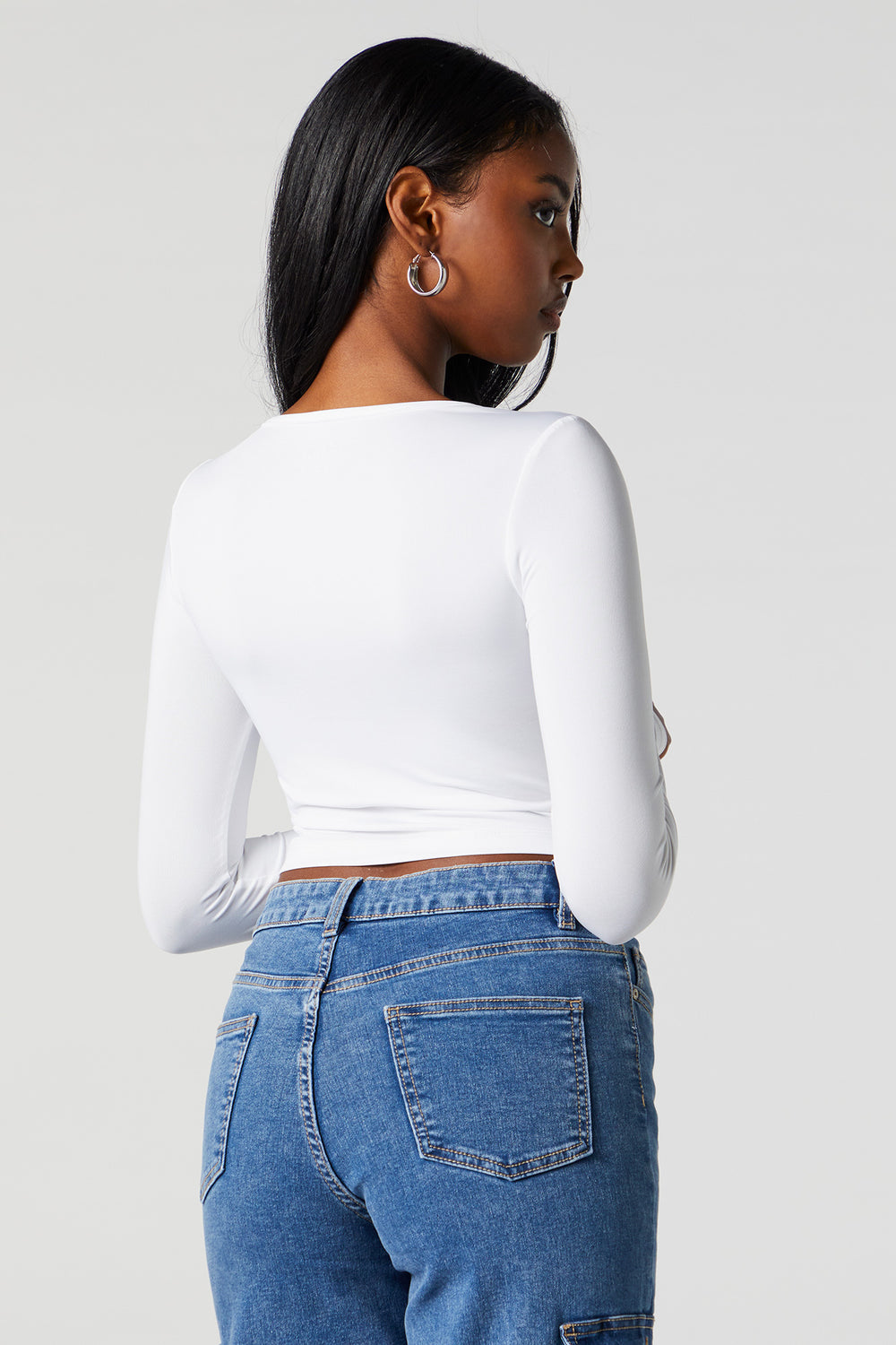 Contour Cut Out Long Sleeve Top Contour Cut Out Long Sleeve Top 9