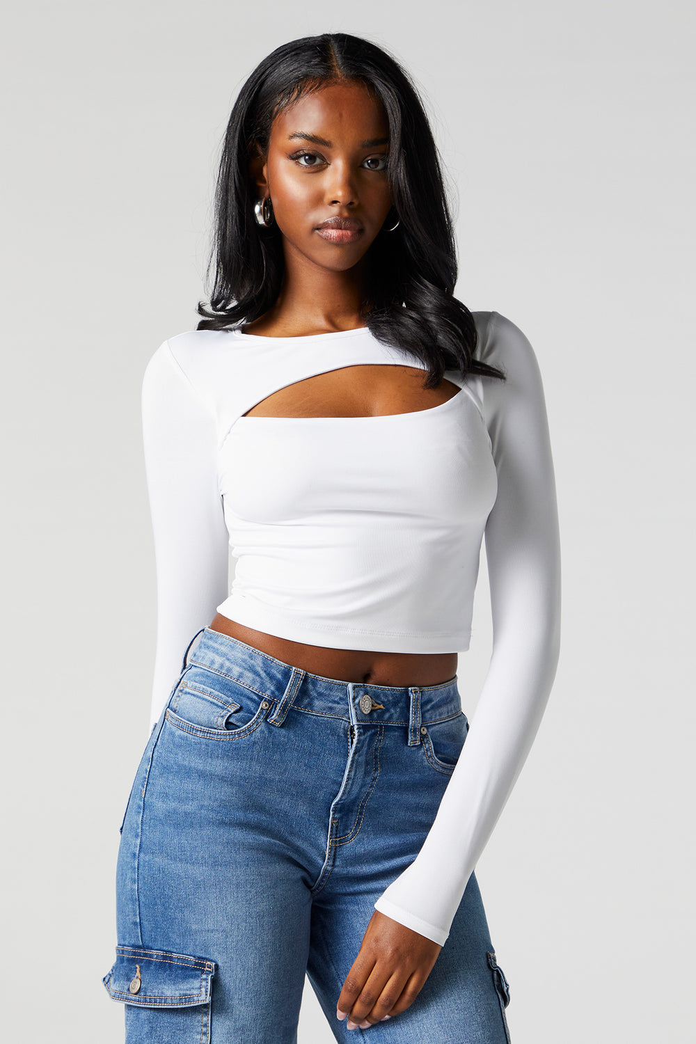 Contour Cut Out Long Sleeve Top Contour Cut Out Long Sleeve Top 8