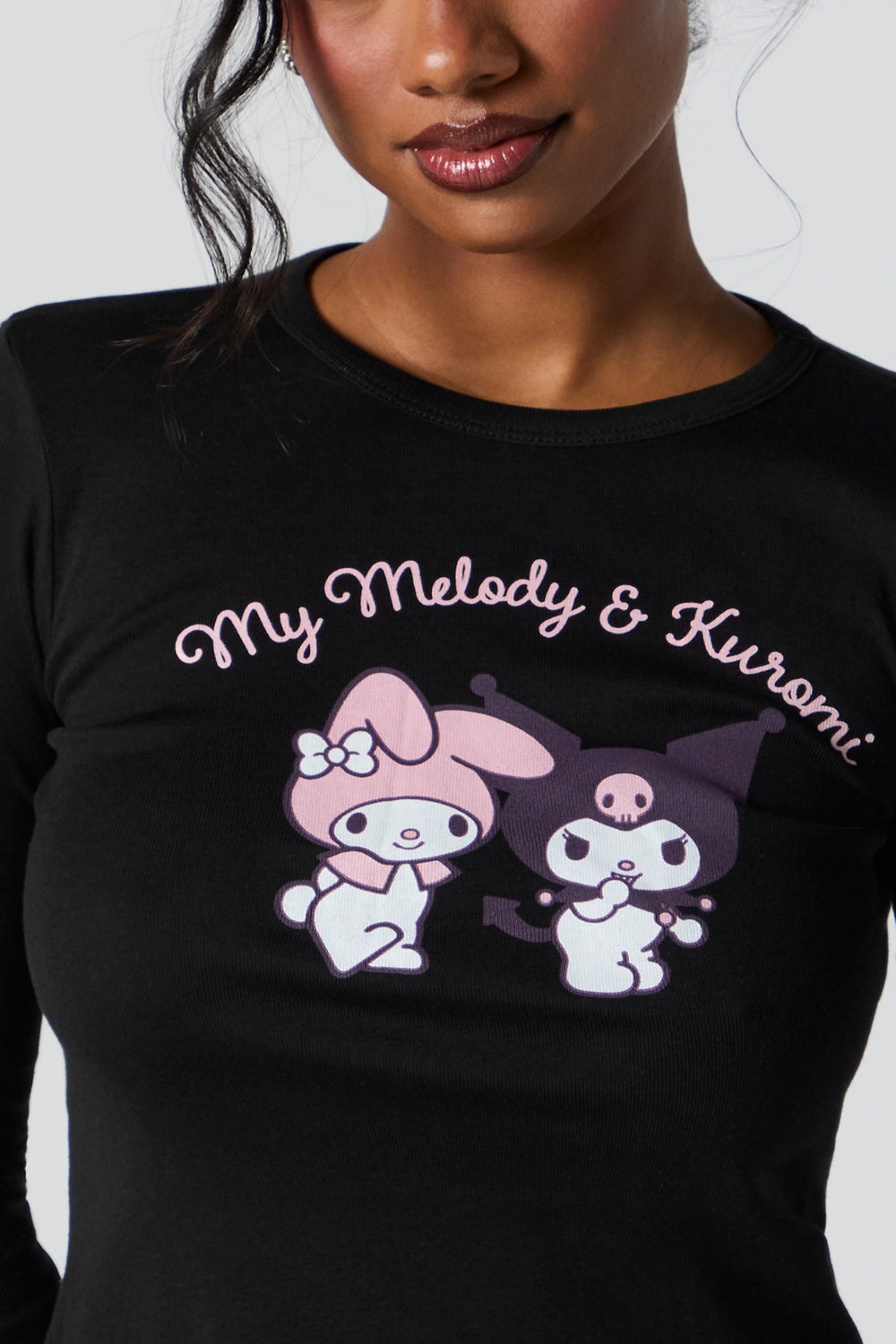 My Melody & Kuromi Graphic Long Sleeve Top My Melody & Kuromi Graphic Long Sleeve Top 1
