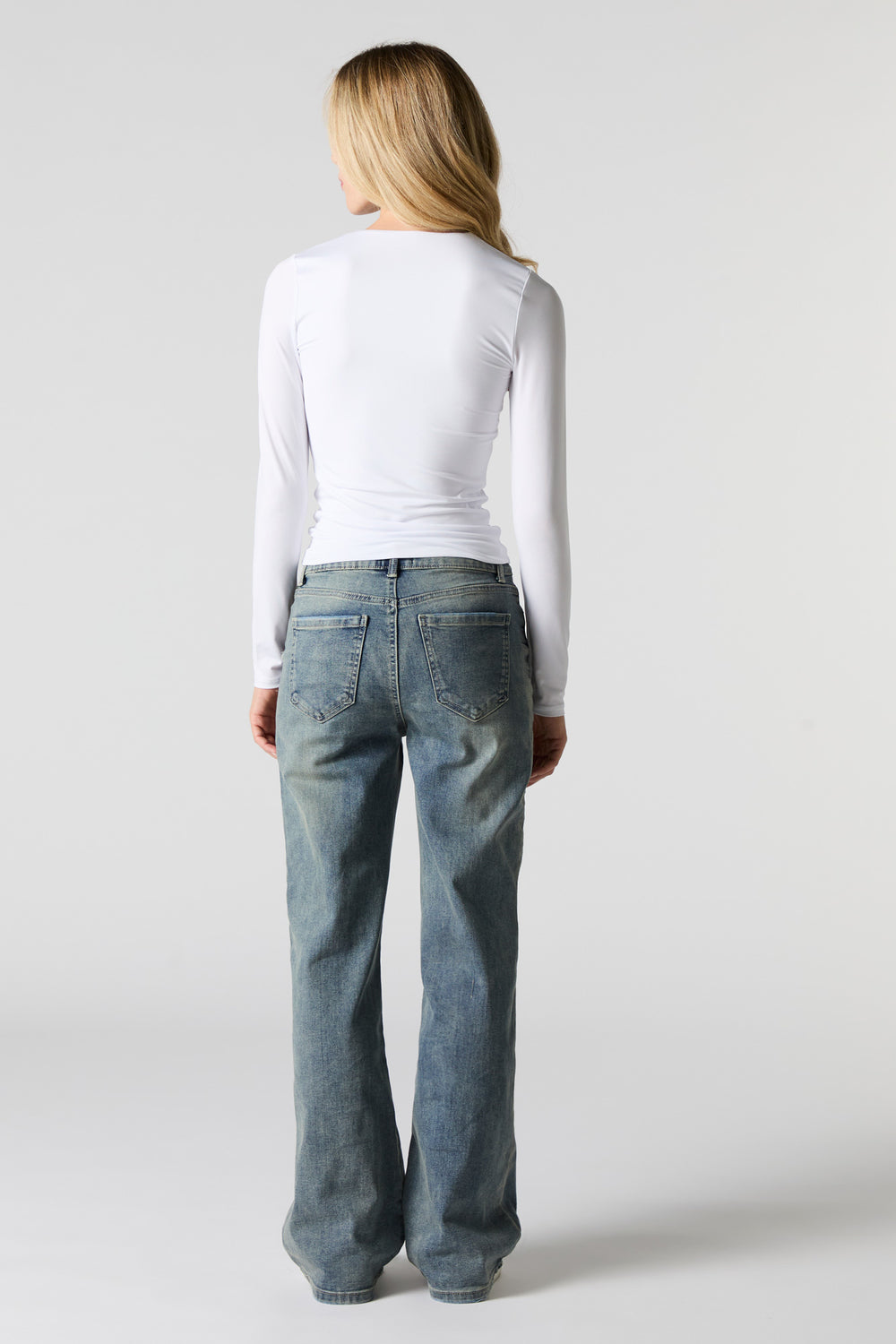 High Rise Stretch Wide Leg Jean High Rise Stretch Wide Leg Jean 3