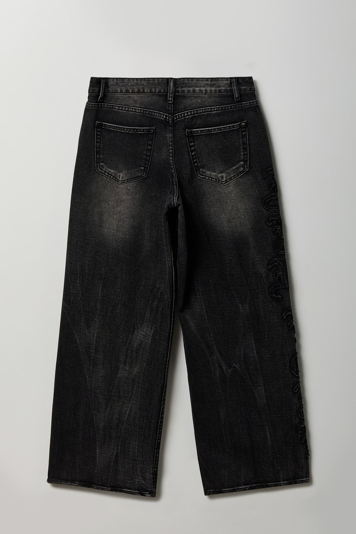 Alt View 2. London Low Rise Super Baggy Jean - Black