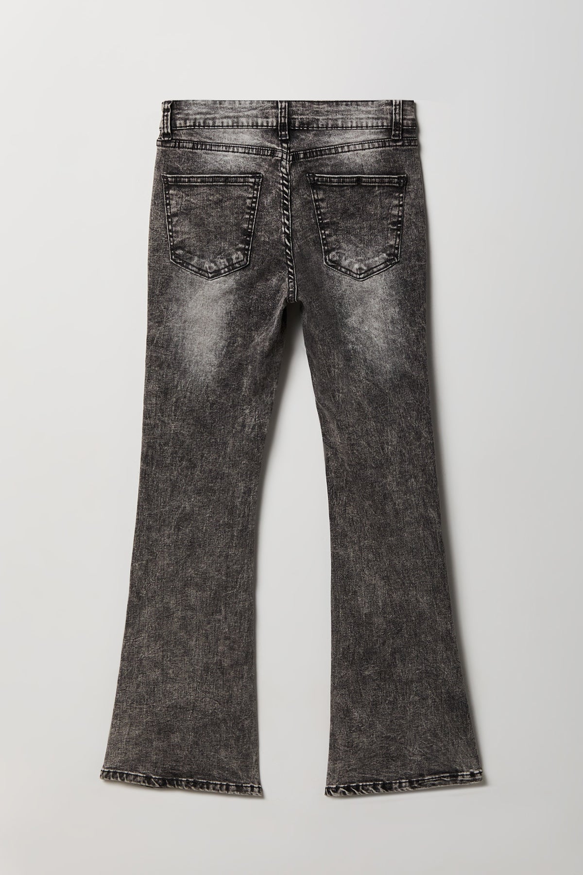 Alt View 2. Stretch Flare Jean - Black
