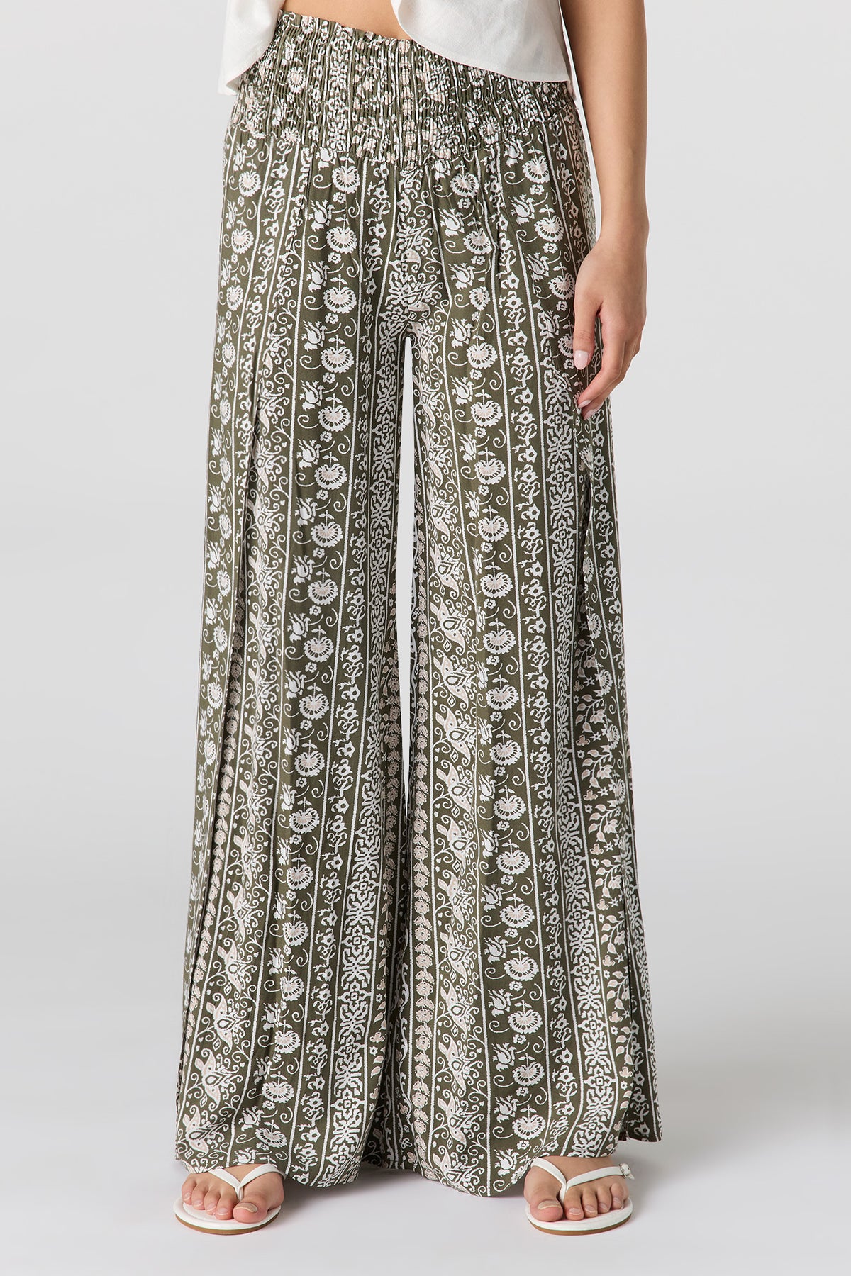 Alt View 2. Palazzo Pant - Dark Green