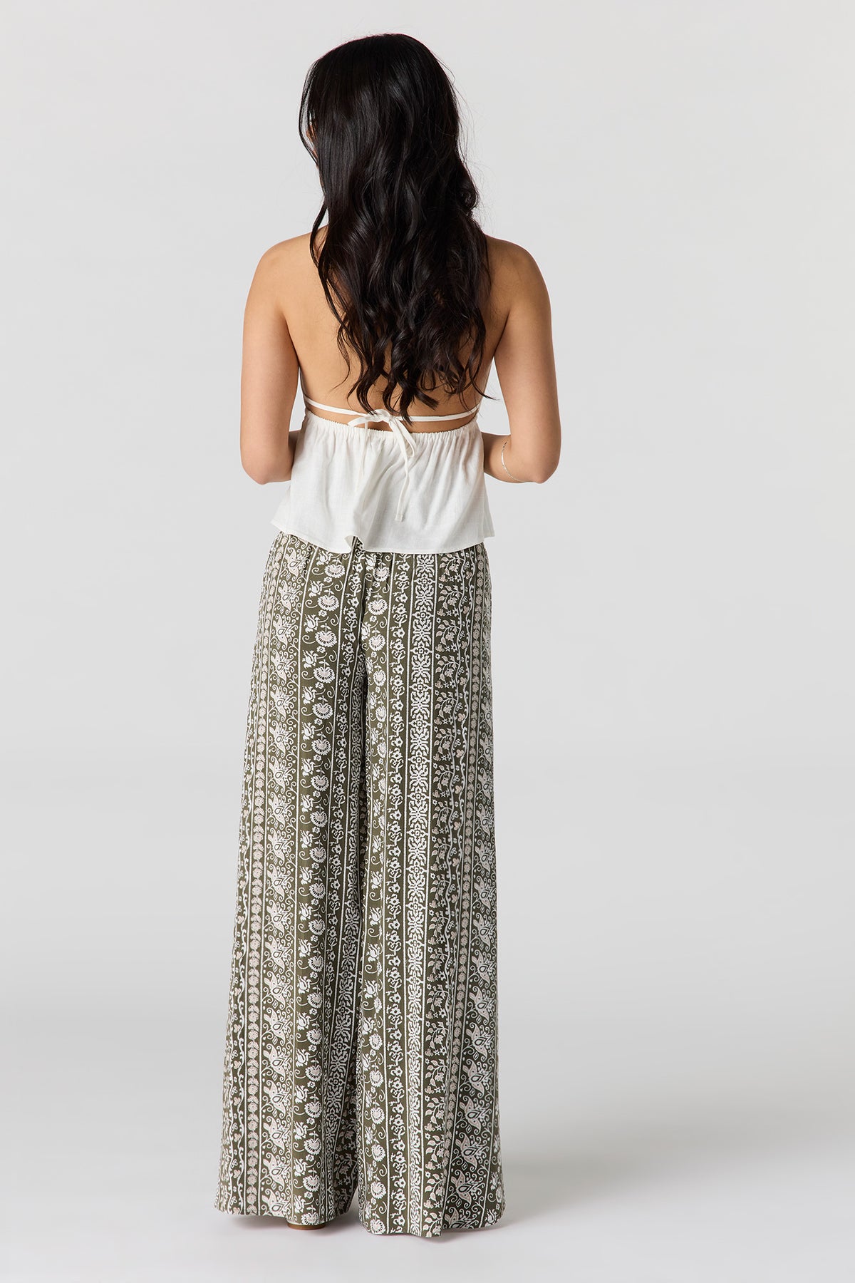 Alt View 3. Palazzo Pant - Dark Green