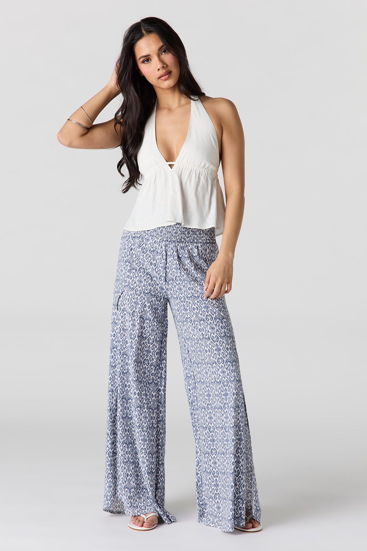 Palazzo Pant - Denim Blue