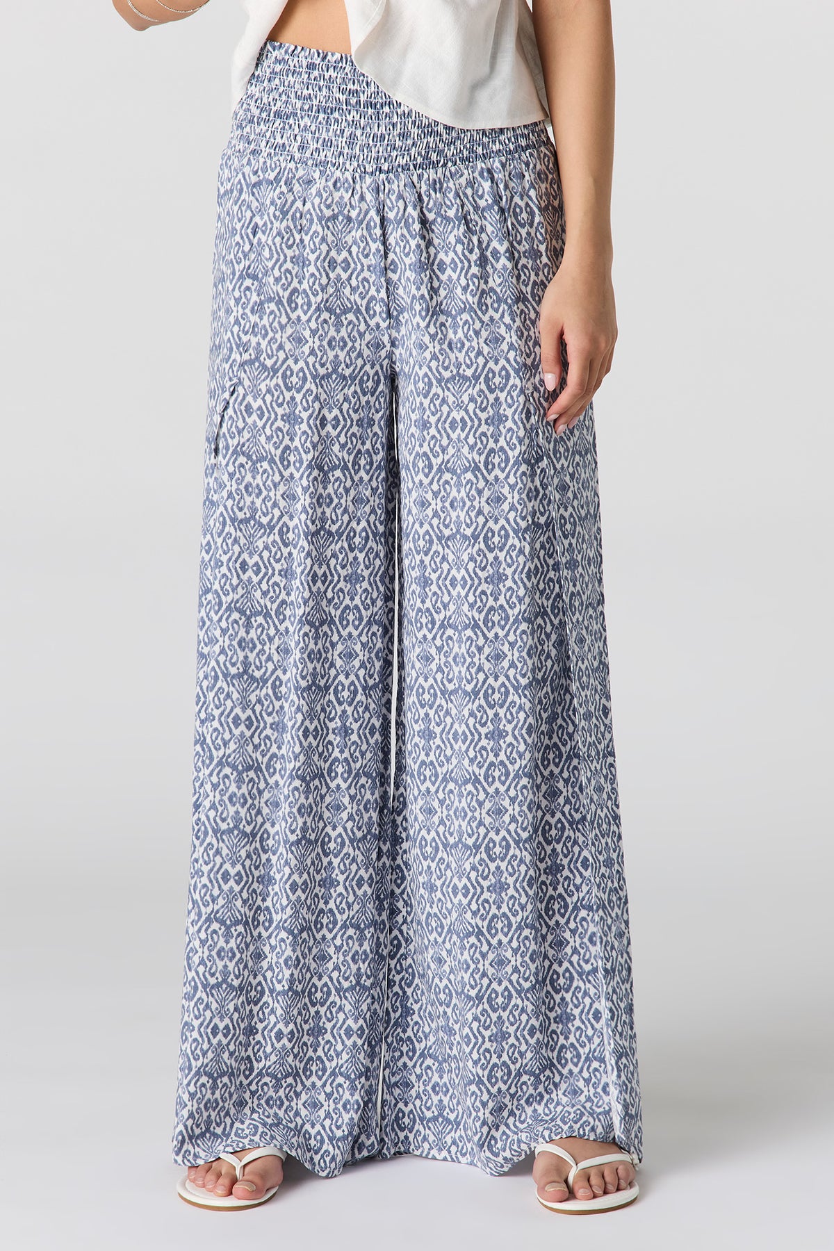 Alt View 2. Palazzo Pant - Denim Blue