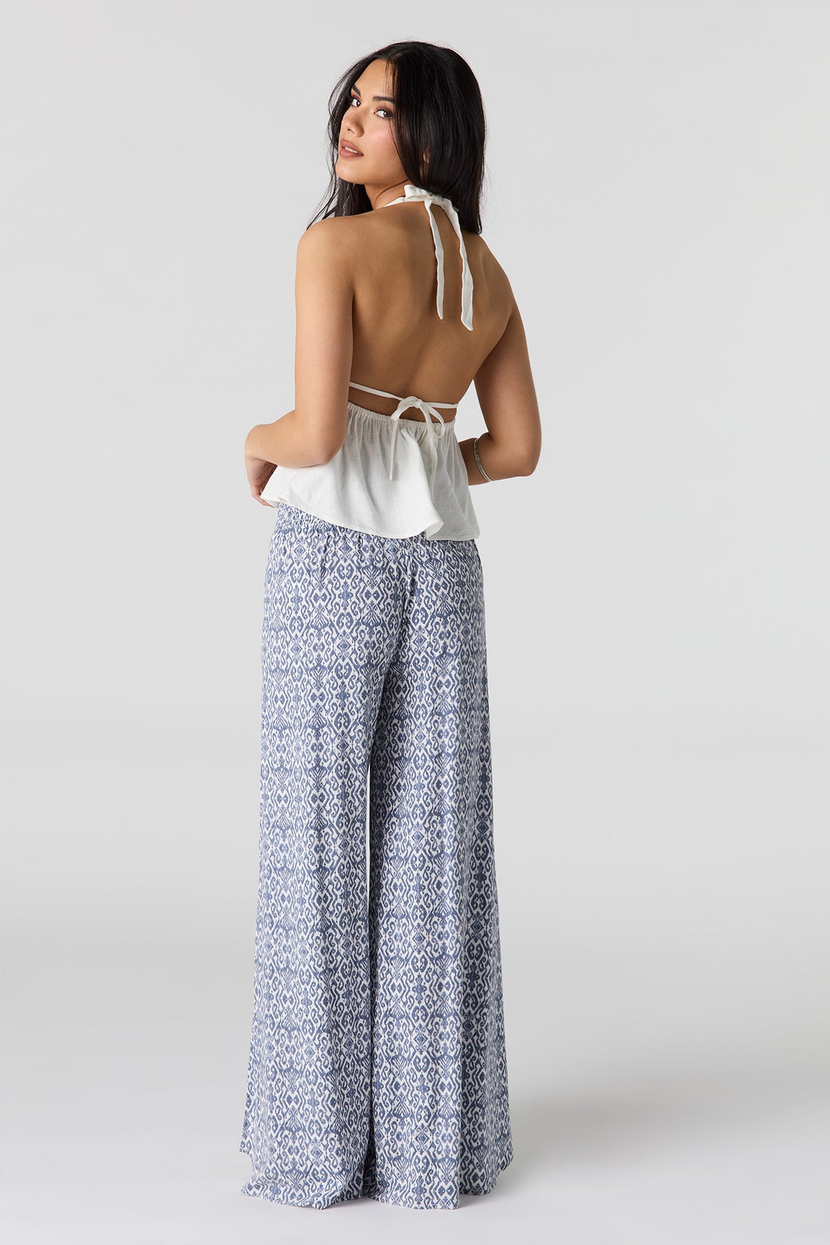 Alt View 3. Palazzo Pant - Denim Blue