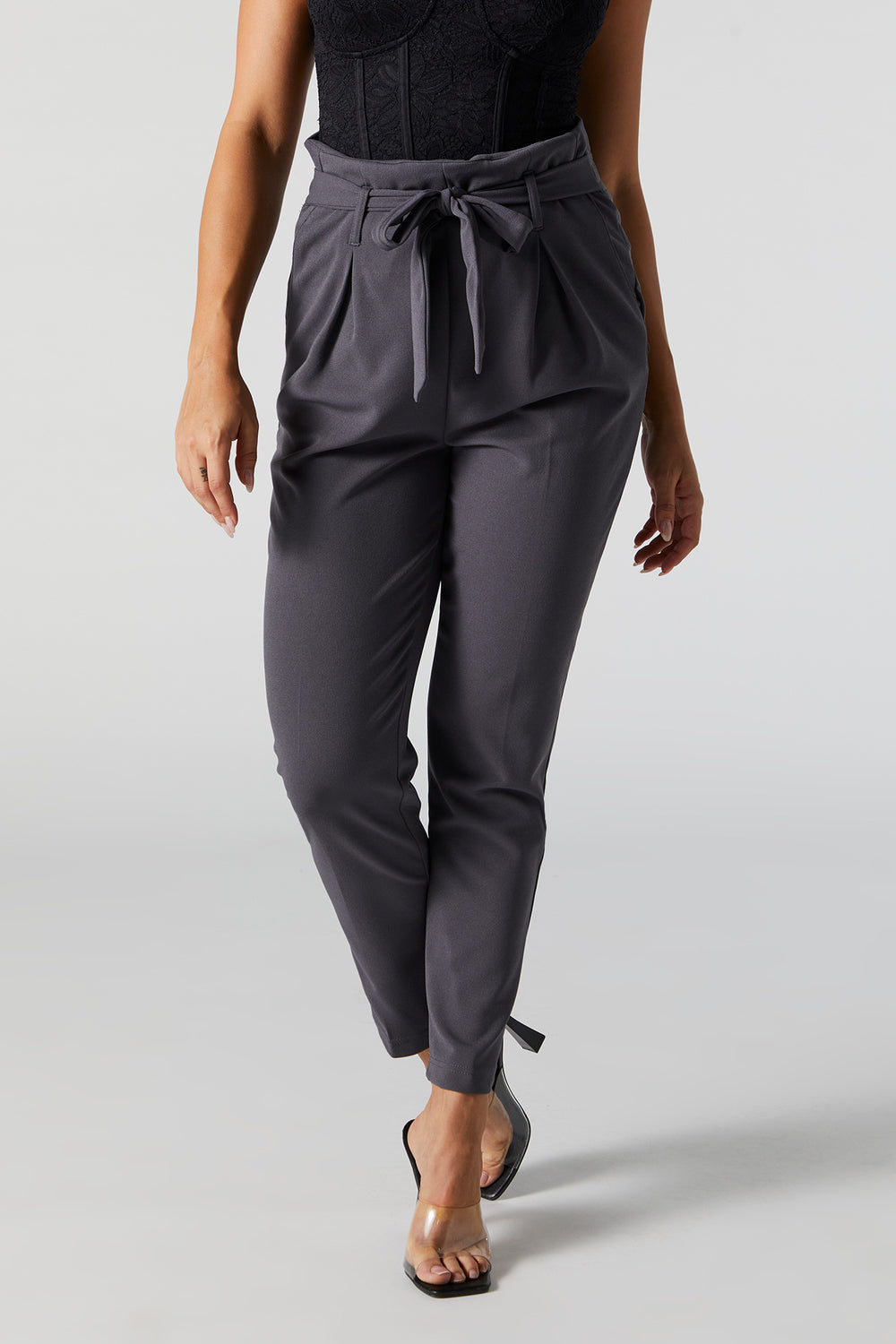 Crepe Paperbag Dress Pant Crepe Paperbag Dress Pant 7