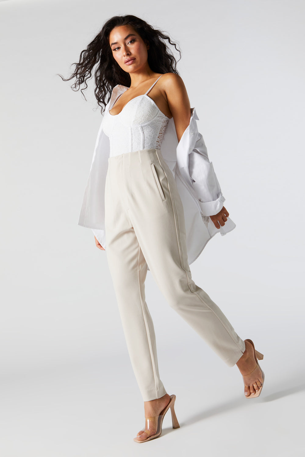 Crepe Pleated Dress Pant Crepe Pleated Dress Pant 1