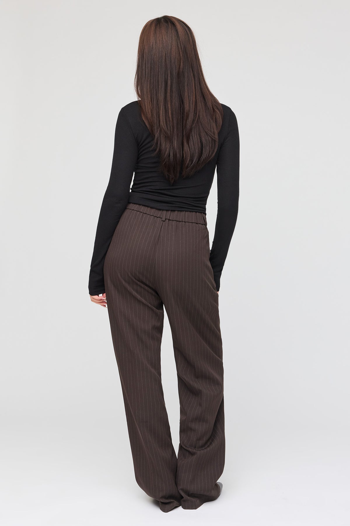 Alt View 3. Wide Leg Dress Pant - Brown