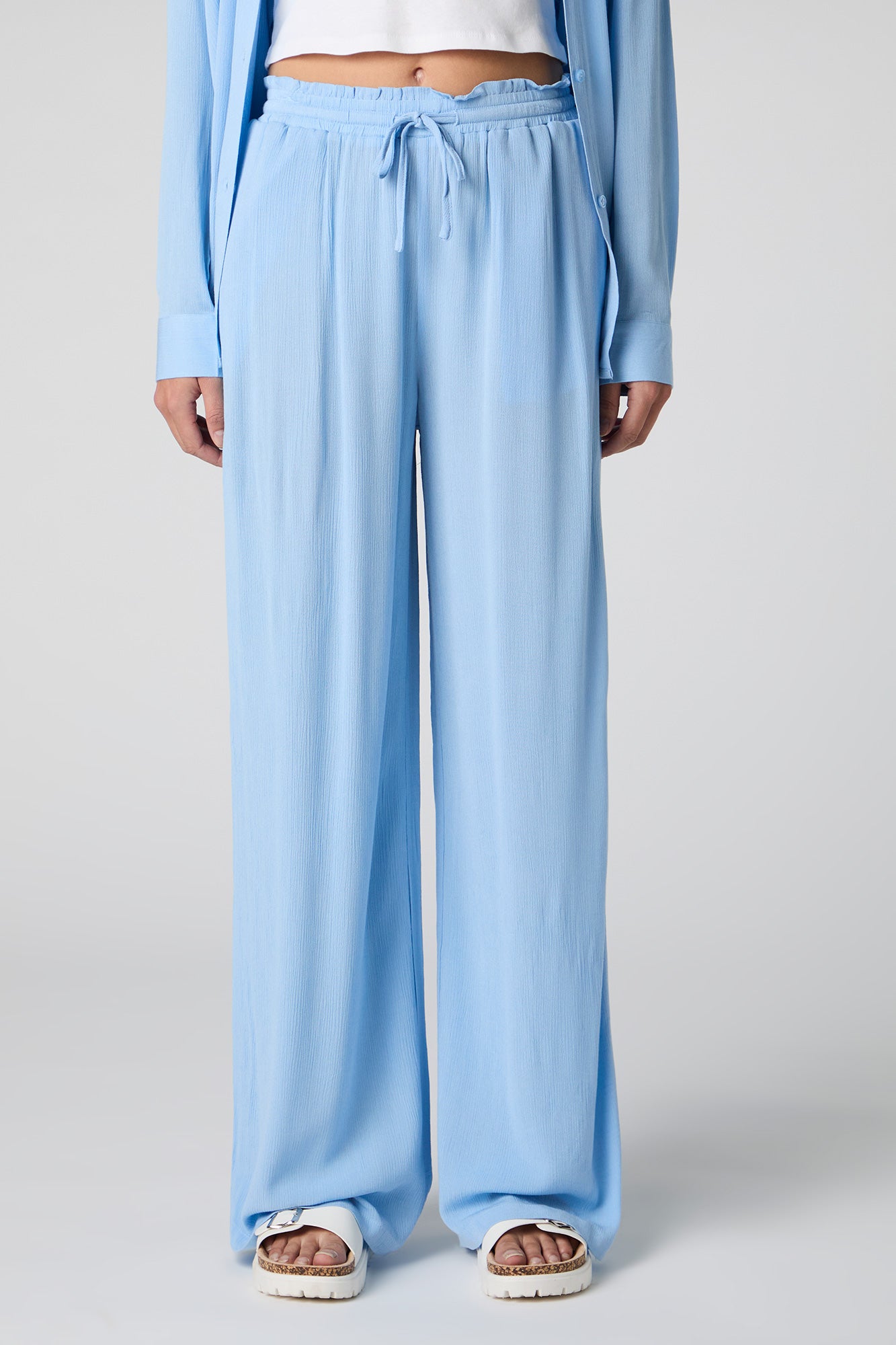Flowy Drawstring Wide Leg Pant – Charlotte Russe