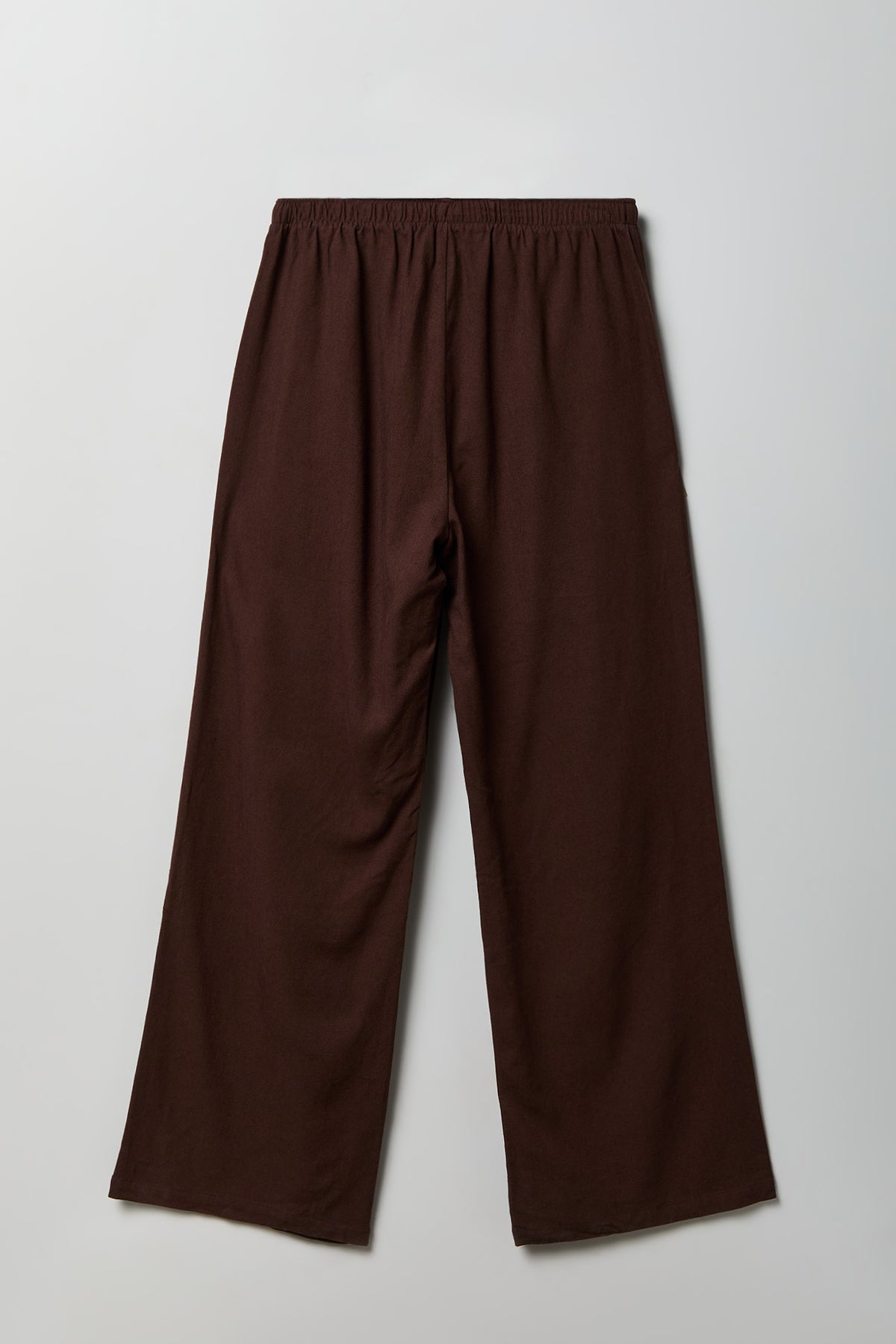 Alt View 5. Linen-Blend Flowy Wide Leg Pant - Brown