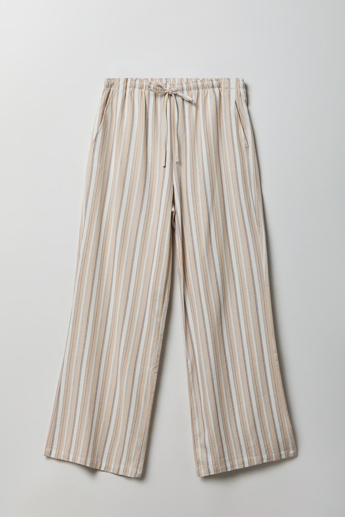 Alt View 4. Linen-Blend Flowy Wide Leg Pant - Natural