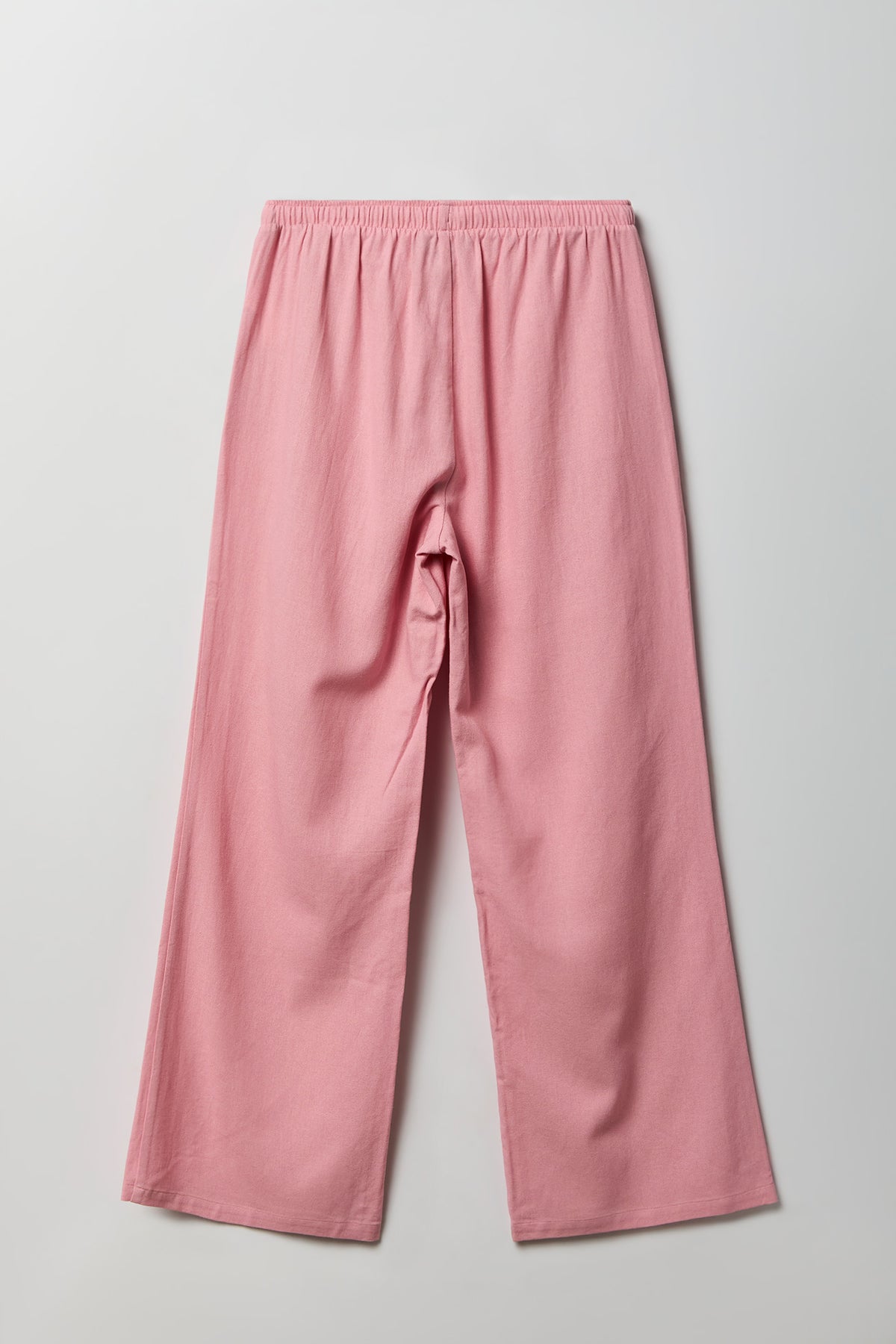 Alt View 5. Linen-Blend Flowy Wide Leg Pant - Mauve