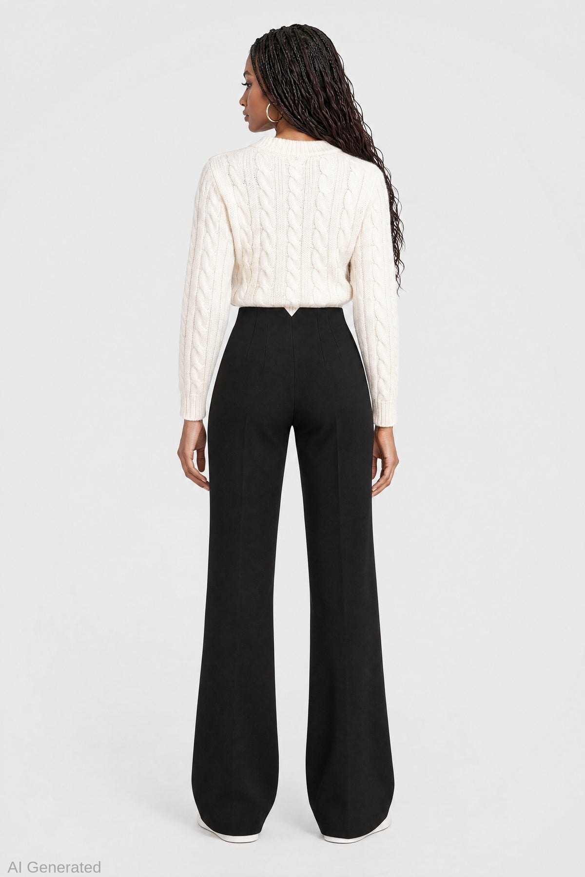 Alt View 2. Flare Dress Pant - Black