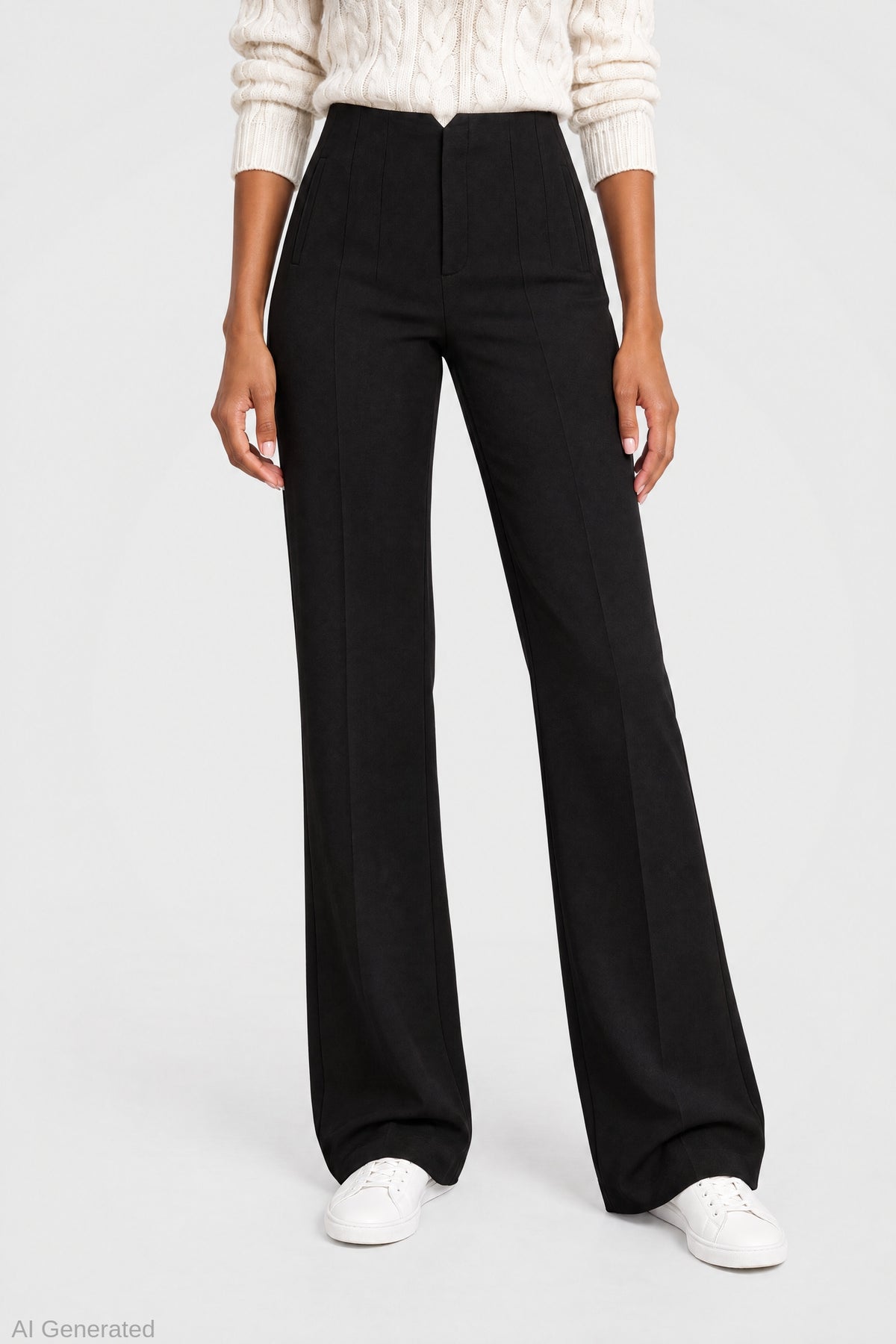 Alt View 3. Flare Dress Pant - Black