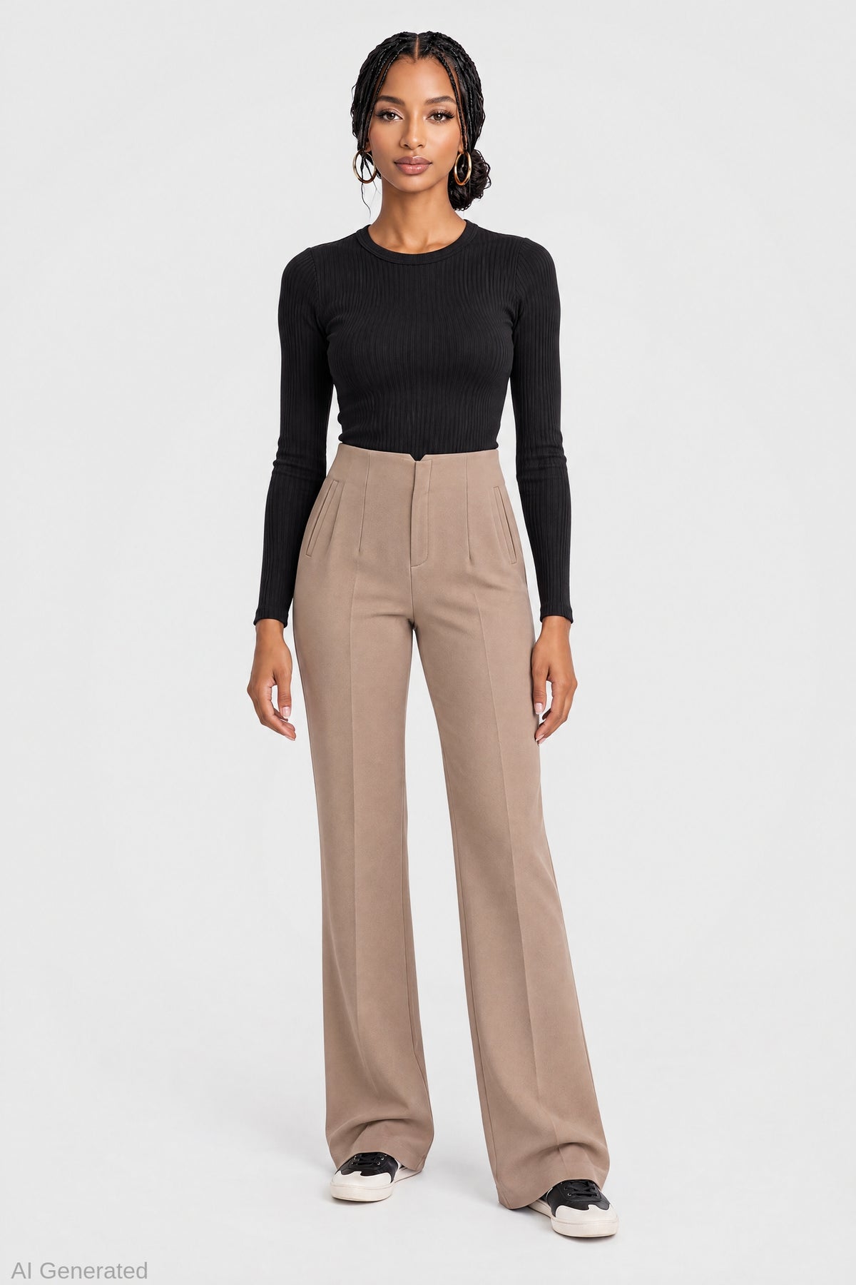 Flare Dress Pant - Mushroom