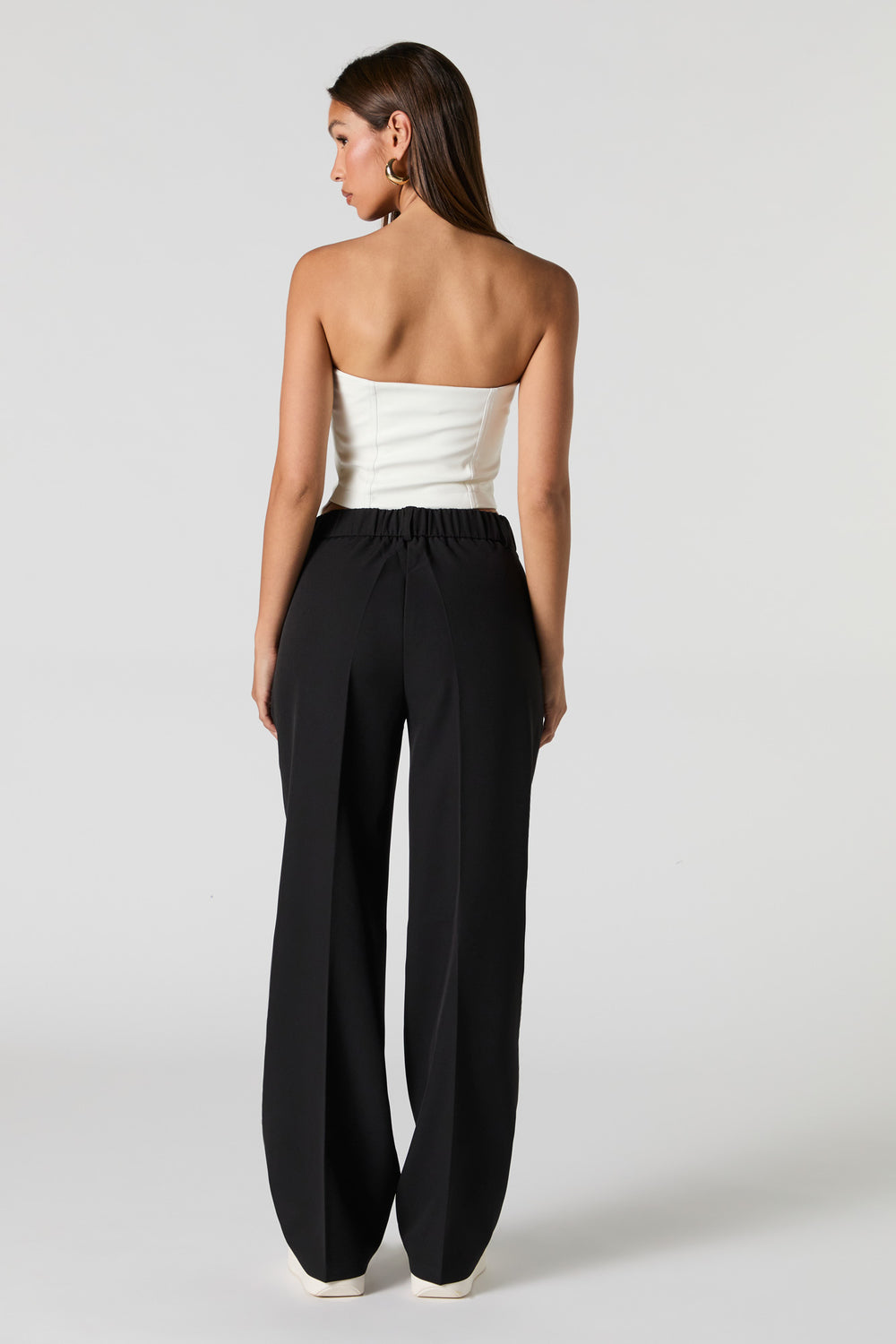 Pleated Wide Leg Dress Pant Pleated Wide Leg Dress Pant 6