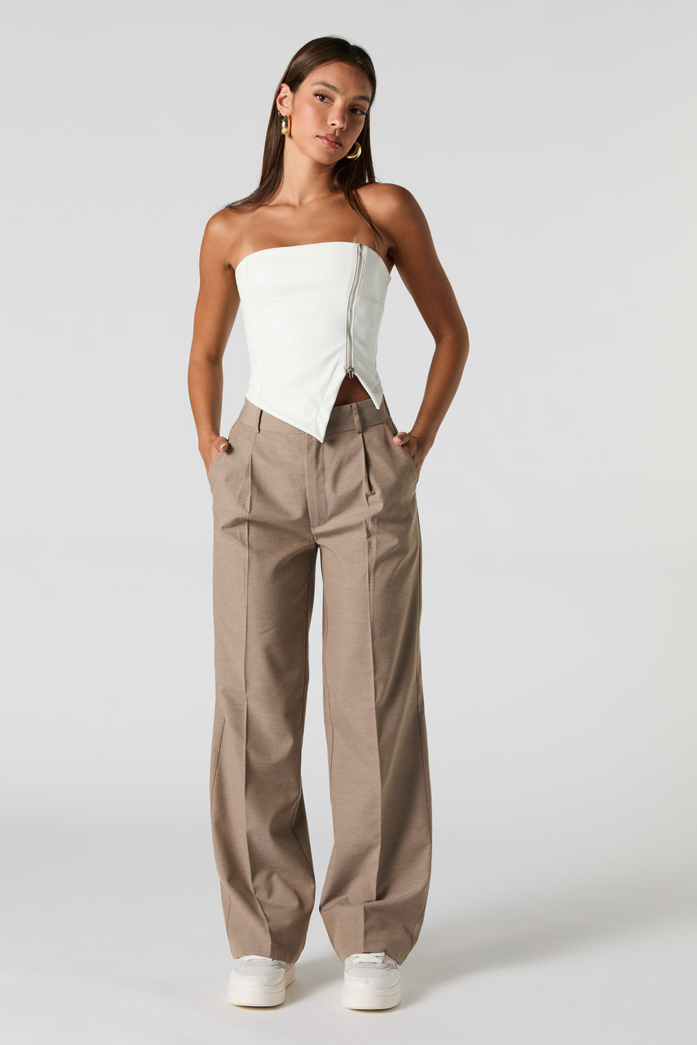 Pleated Wide Leg Dress Pant Pleated Wide Leg Dress Pant 10