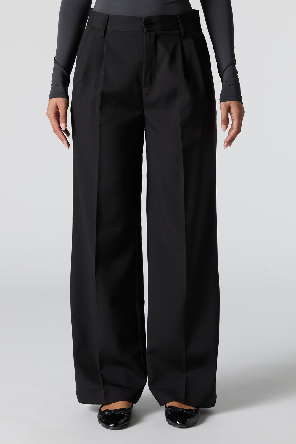 Pleated Wide Leg Dress Pant Pleated Wide Leg Dress Pant 5