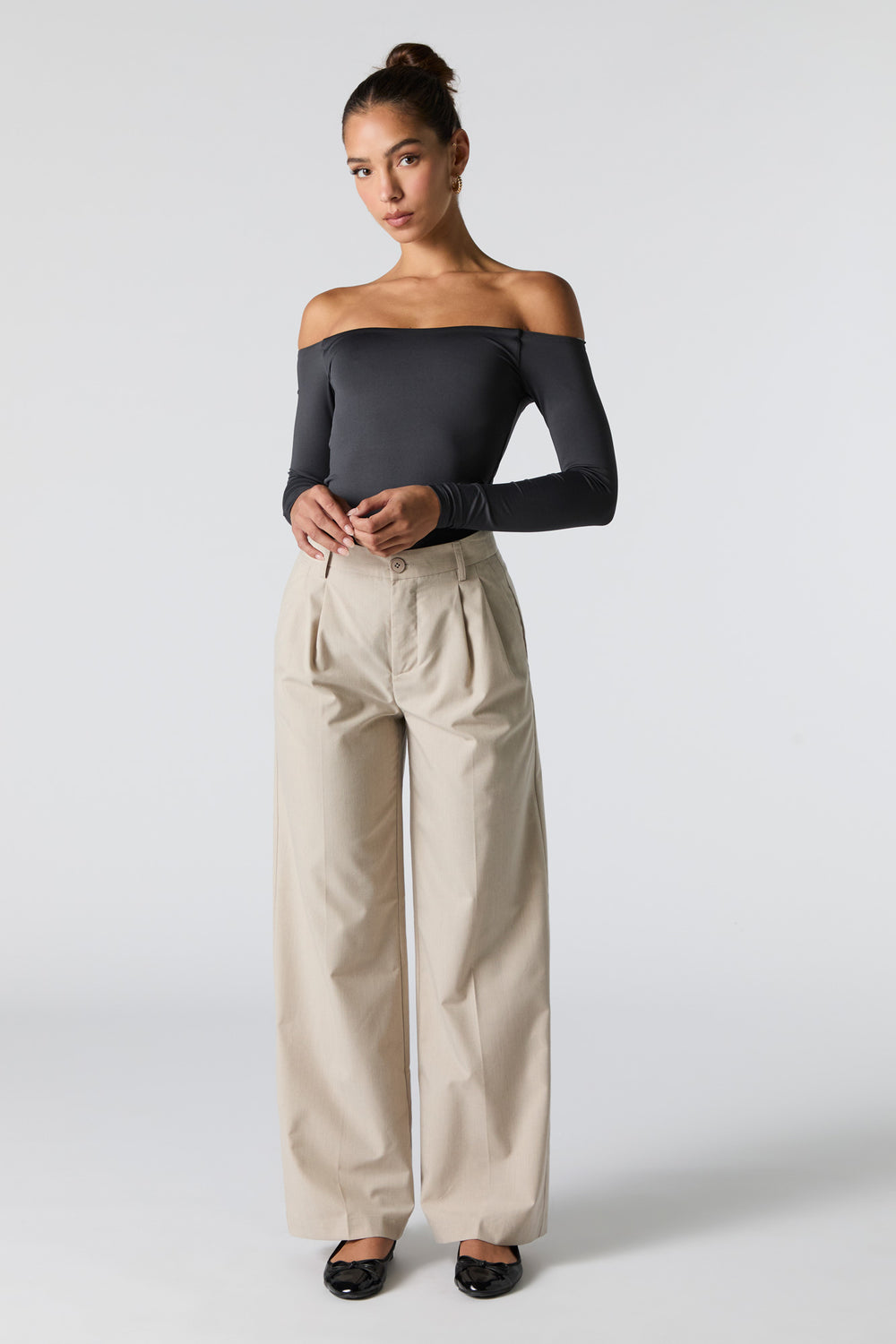 Pleated Wide Leg Dress Pant Pleated Wide Leg Dress Pant 10