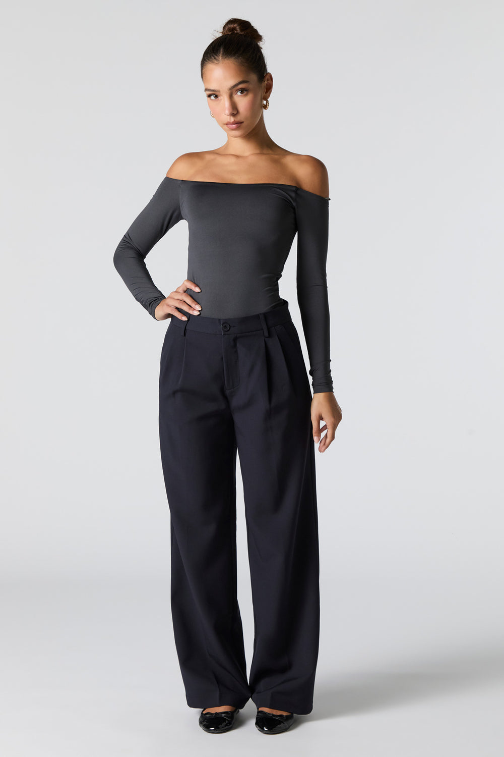 Pleated Wide Leg Dress Pant Pleated Wide Leg Dress Pant 13