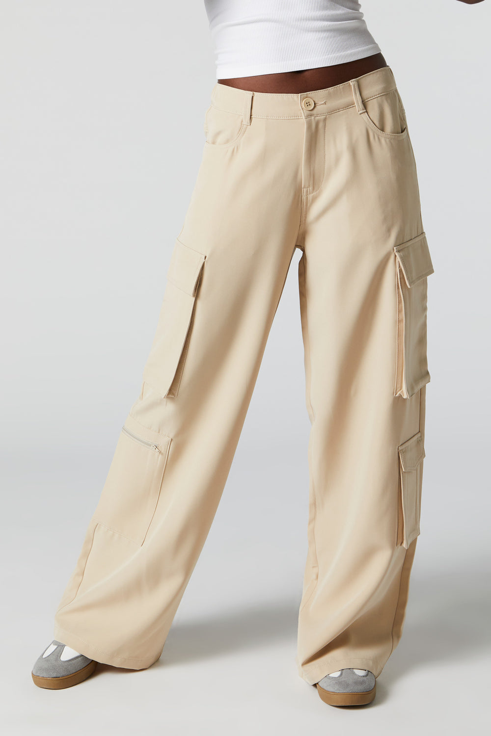 Wide Leg Multi Cargo Dress Pant – Charlotte Russe