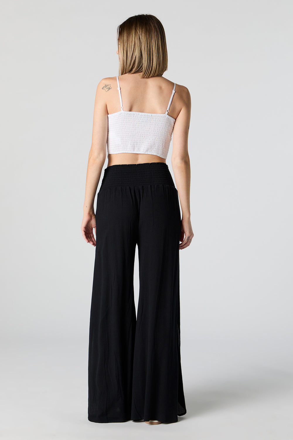 Solid Front Slit Palazzo Pant Solid Front Slit Palazzo Pant 3