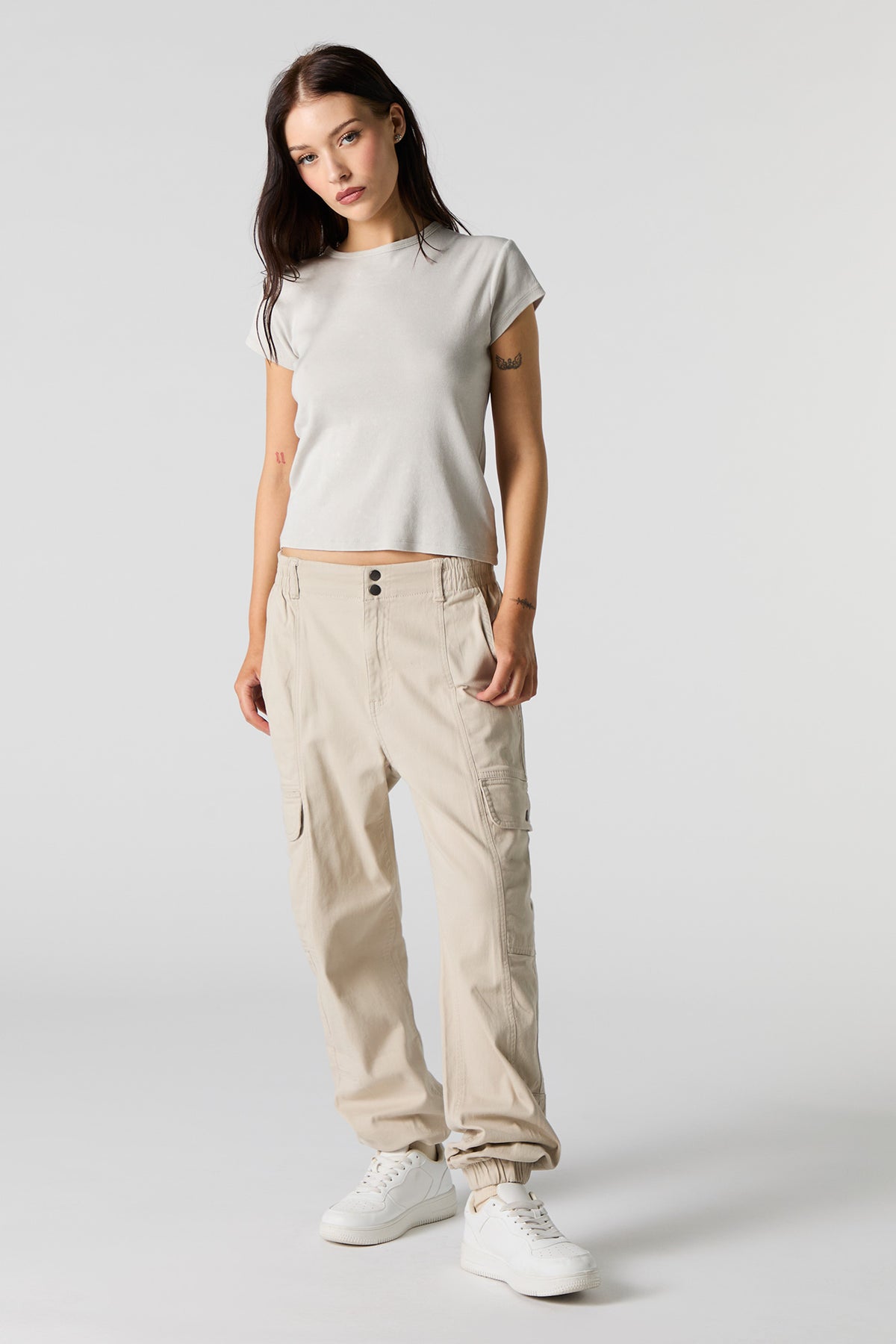 Double Buttoned Cargo Jogger