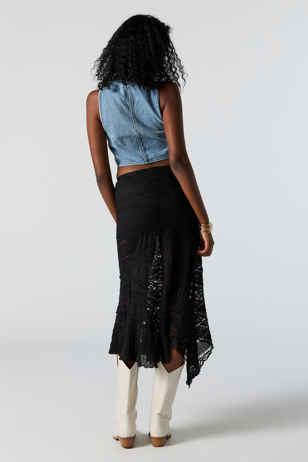 Lace Asymmetrical Midi Skirt Lace Asymmetrical Midi Skirt 8