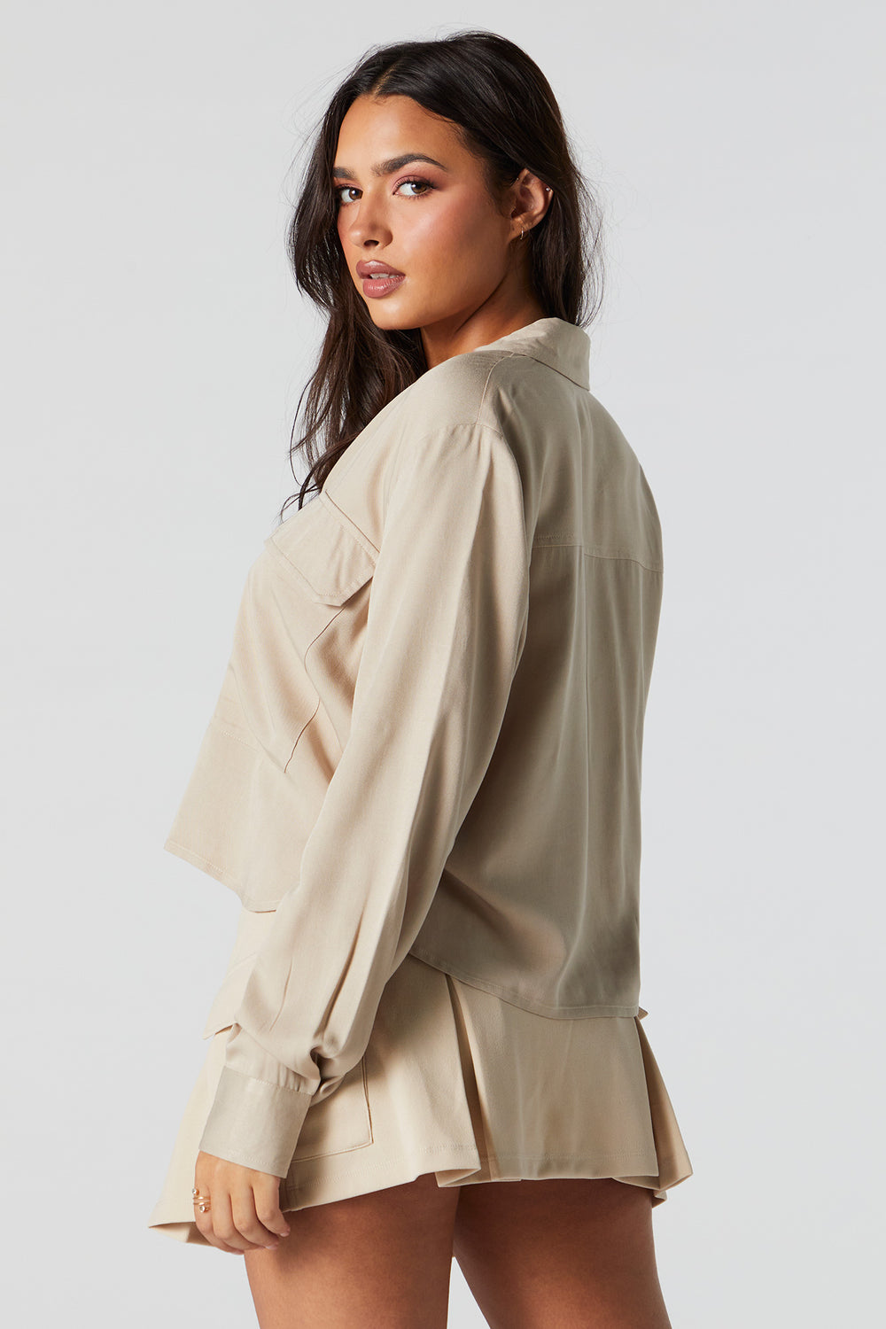 Pleated Cargo Skort Pleated Cargo Skort 10
