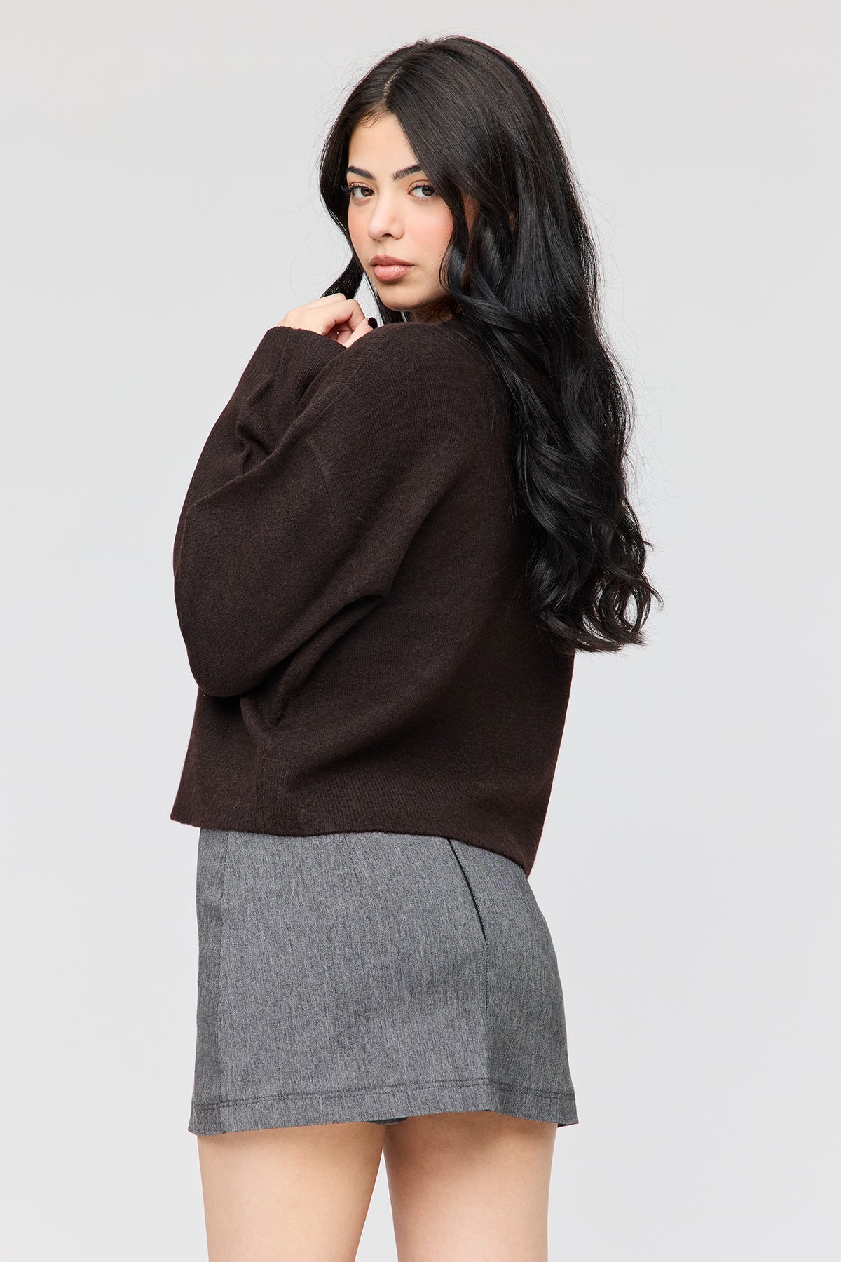 Alt View 2. Mini Dress Skort - Heather Grey