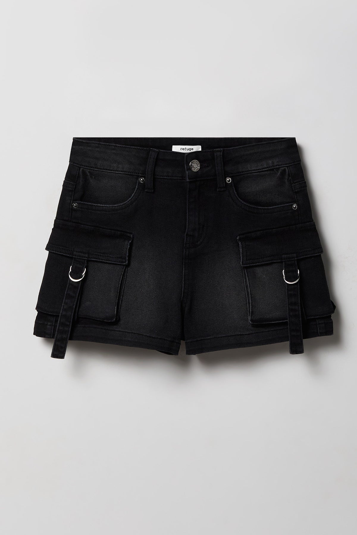 Alt View 4. Denim Cargo Short - Black