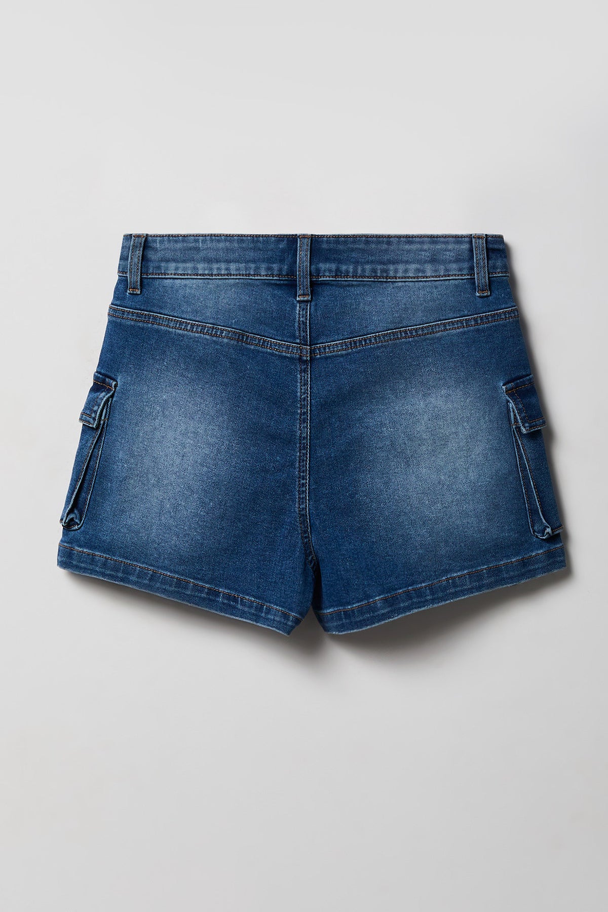 Alt View 5. Denim Cargo Short - Medium Blue