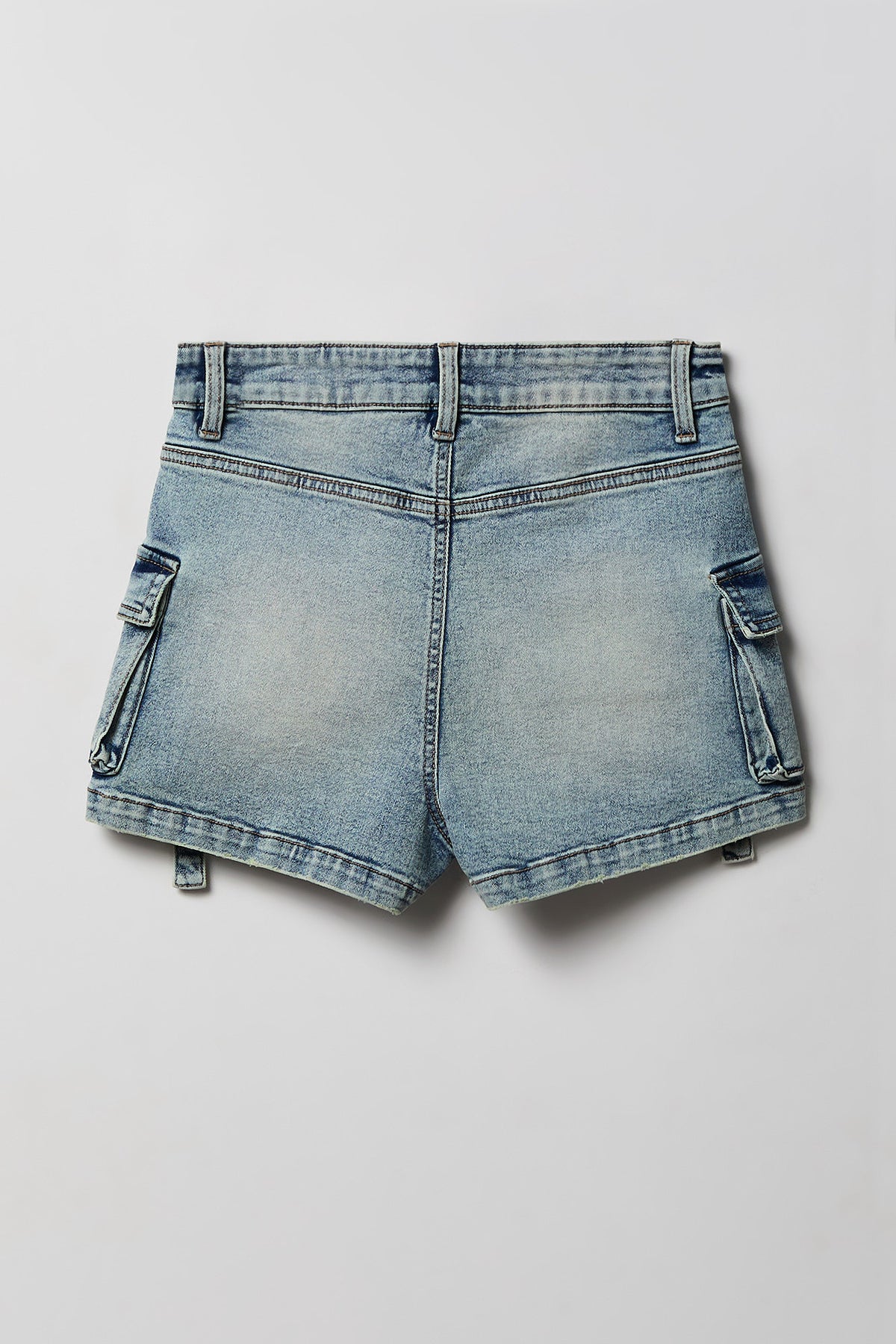 Alt View 5. Denim Cargo Short - Pacific Blue